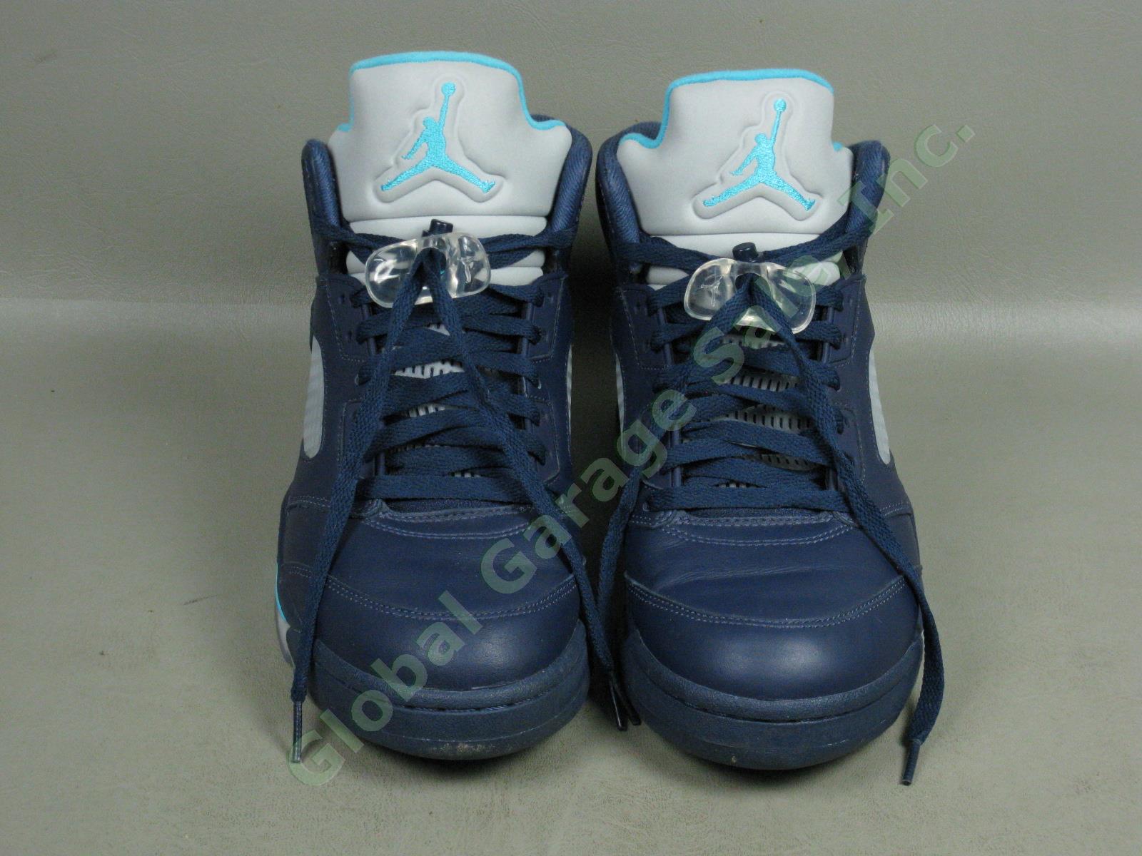 Nike Air Jordan 5 V Retro Hornets Shoes Midnight Navy Blue White 136027-405 Sz 9 1