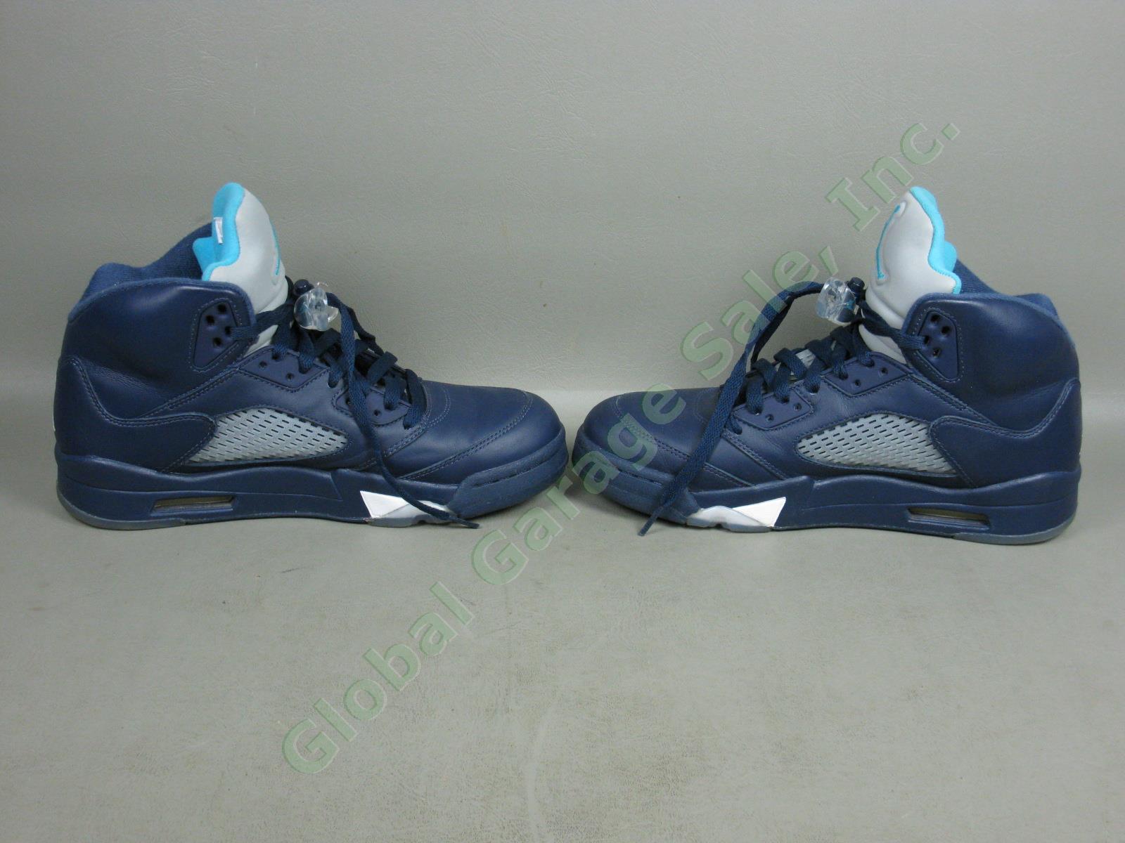 Nike Air Jordan 5 V Retro Hornets Shoes Midnight Navy Blue White 136027-405 Sz 9 3