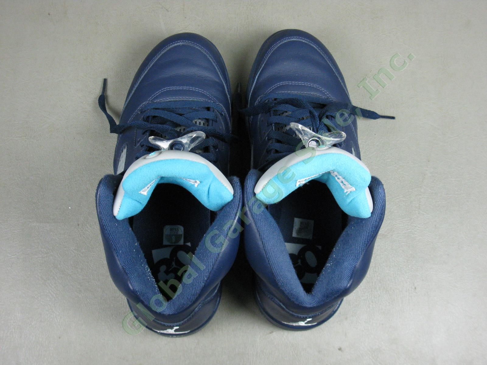 Nike Air Jordan 5 V Retro Hornets Shoes Midnight Navy Blue White 136027-405 Sz 9 5