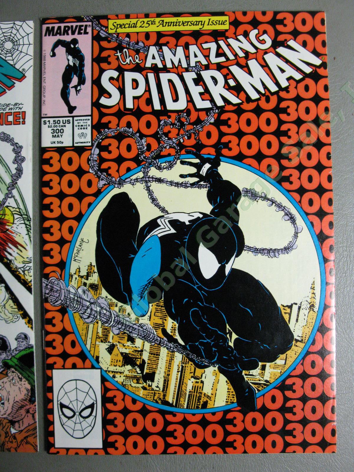 1988 Marvel Amazing Spiderman #298 #299 + #300 First Todd McFarlane Venom Covers 3