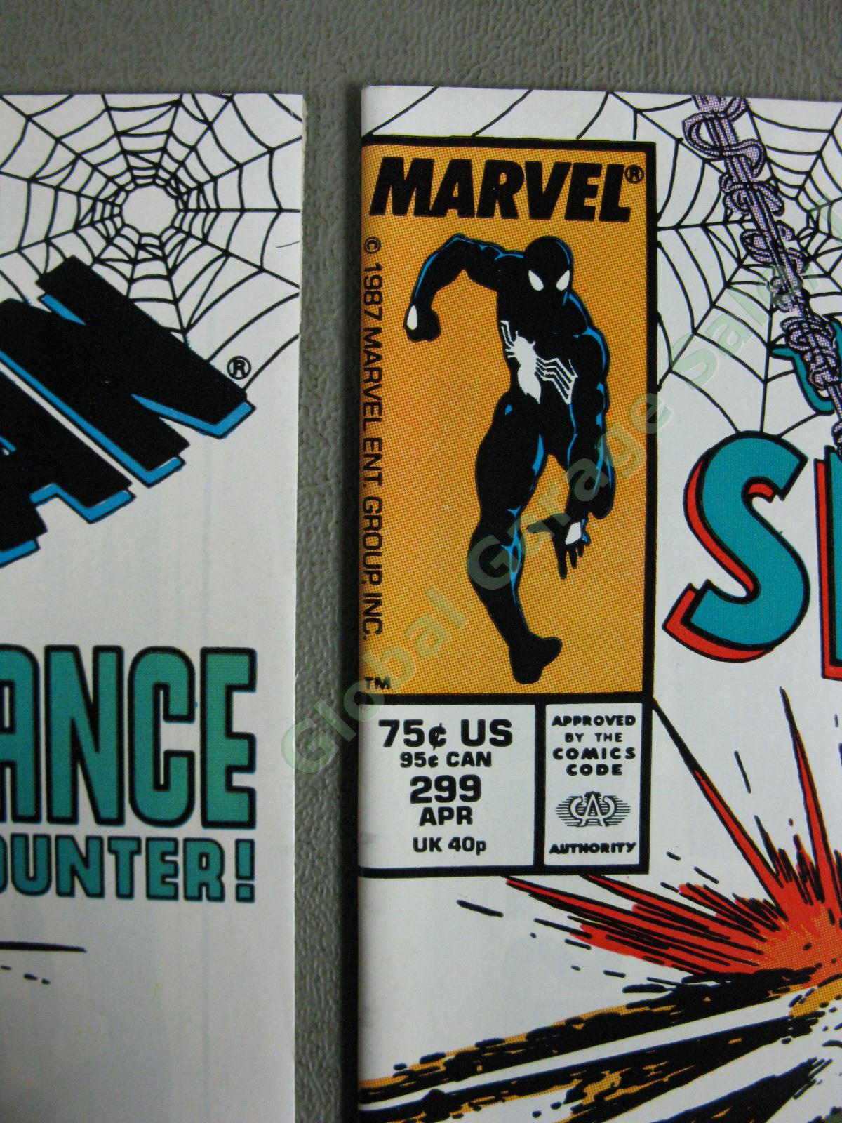 1988 Marvel Amazing Spiderman #298 #299 + #300 First Todd McFarlane Venom Covers 6