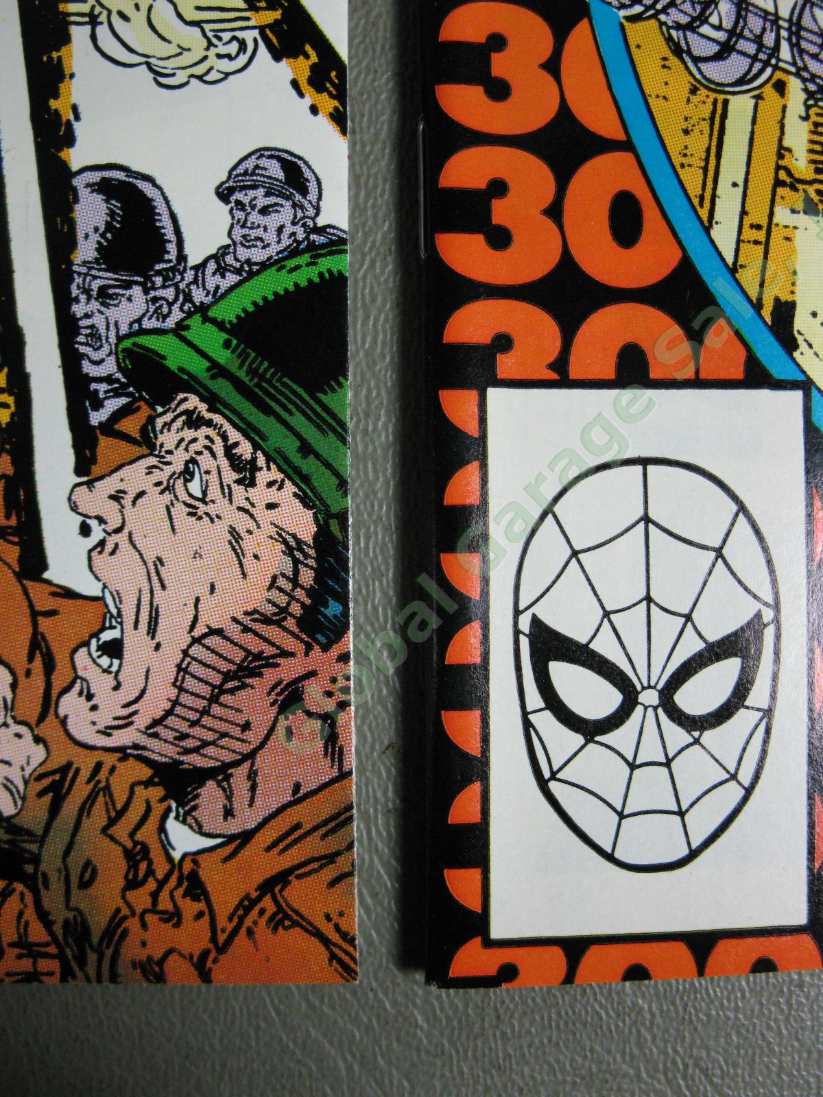 1988 Marvel Amazing Spiderman #298 #299 + #300 First Todd McFarlane Venom Covers 9