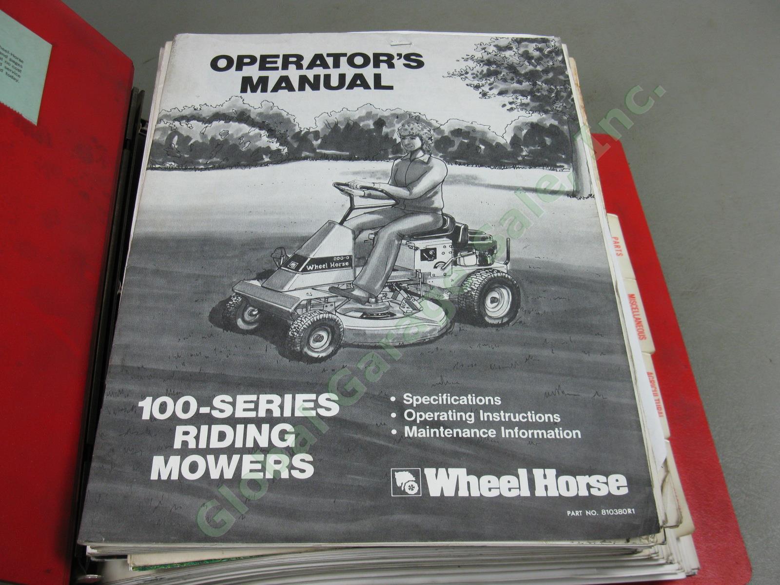 Vtg Wheel Horse Maintenance Manual Part List Lot Tractor Riding Mower 1