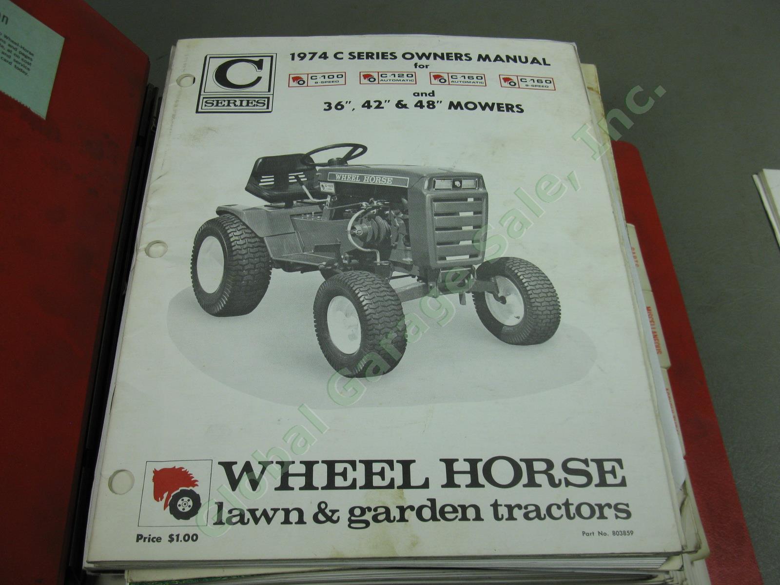 Vtg Wheel Horse Maintenance Manual Part List Lot Tractor Riding Mower 2