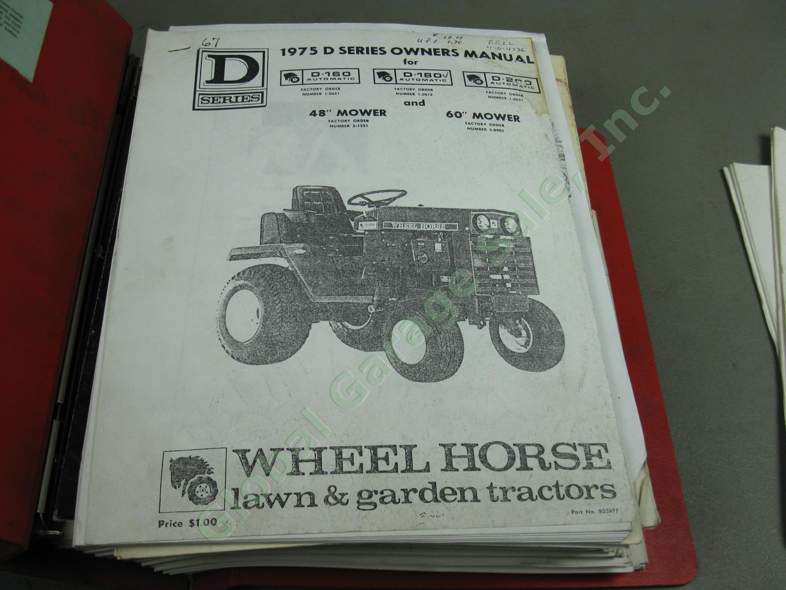 Vtg Wheel Horse Maintenance Manual Part List Lot Tractor Riding Mower 3