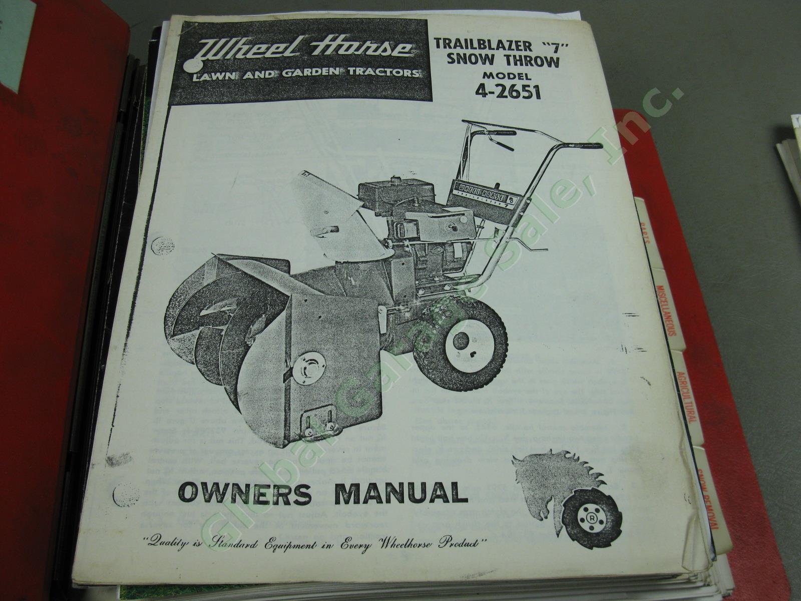Vtg Wheel Horse Maintenance Manual Part List Lot Tractor Riding Mower 4