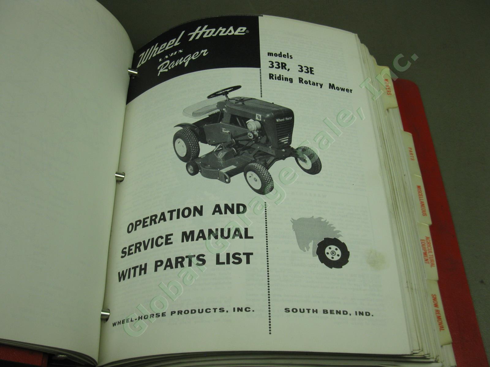 Vtg Wheel Horse Maintenance Manual Part List Lot Tractor Riding Mower 8