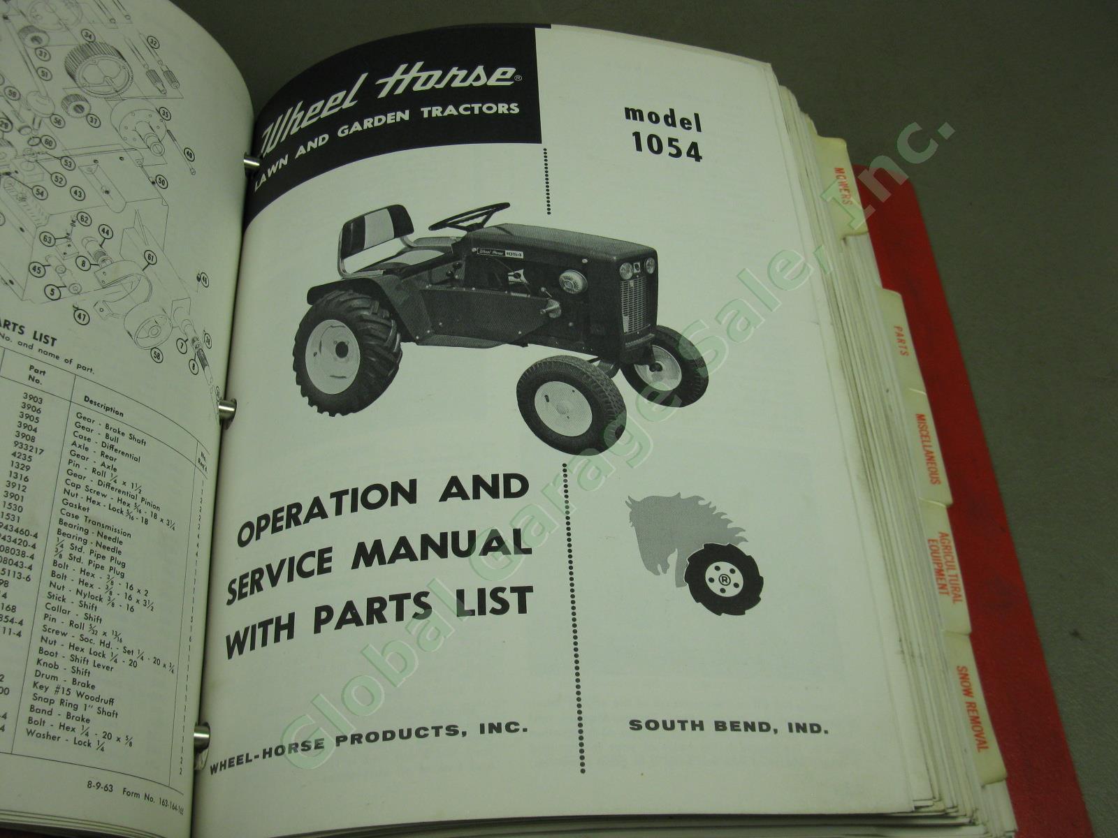 Vtg Wheel Horse Maintenance Manual Part List Lot Tractor Riding Mower 9