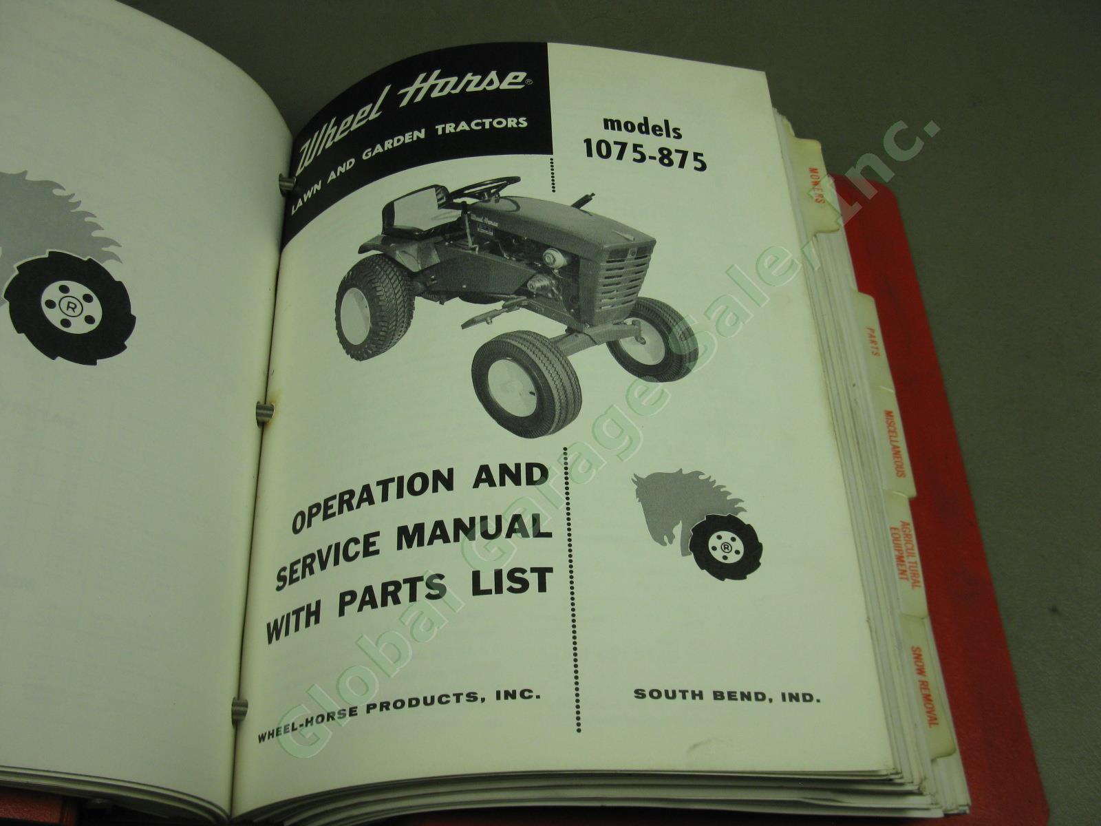Vtg Wheel Horse Maintenance Manual Part List Lot Tractor Riding Mower 12