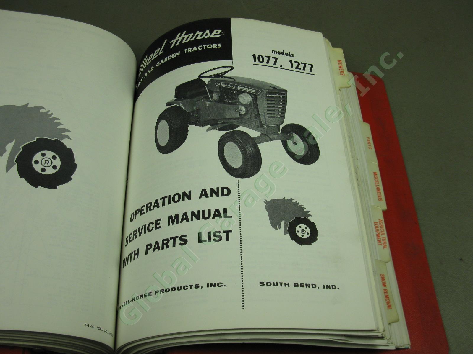 Vtg Wheel Horse Maintenance Manual Part List Lot Tractor Riding Mower 13