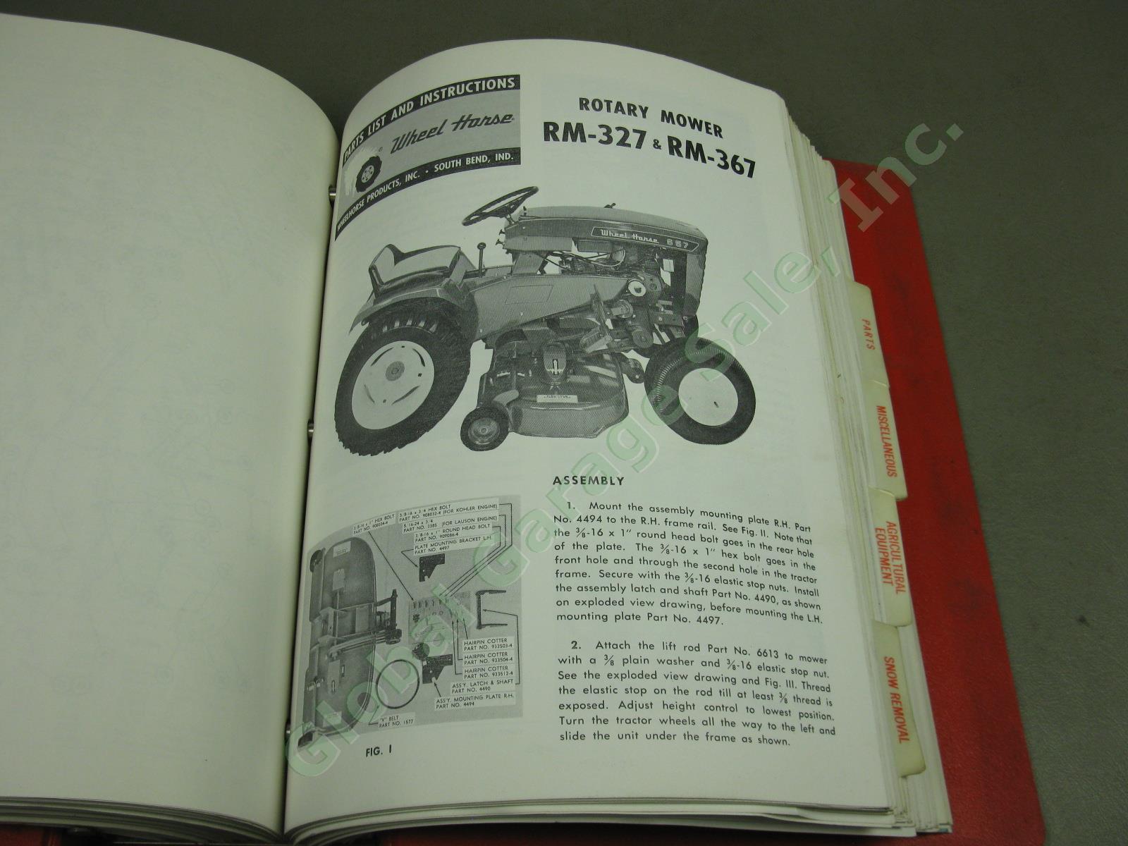 Vtg Wheel Horse Maintenance Manual Part List Lot Tractor Riding Mower 14