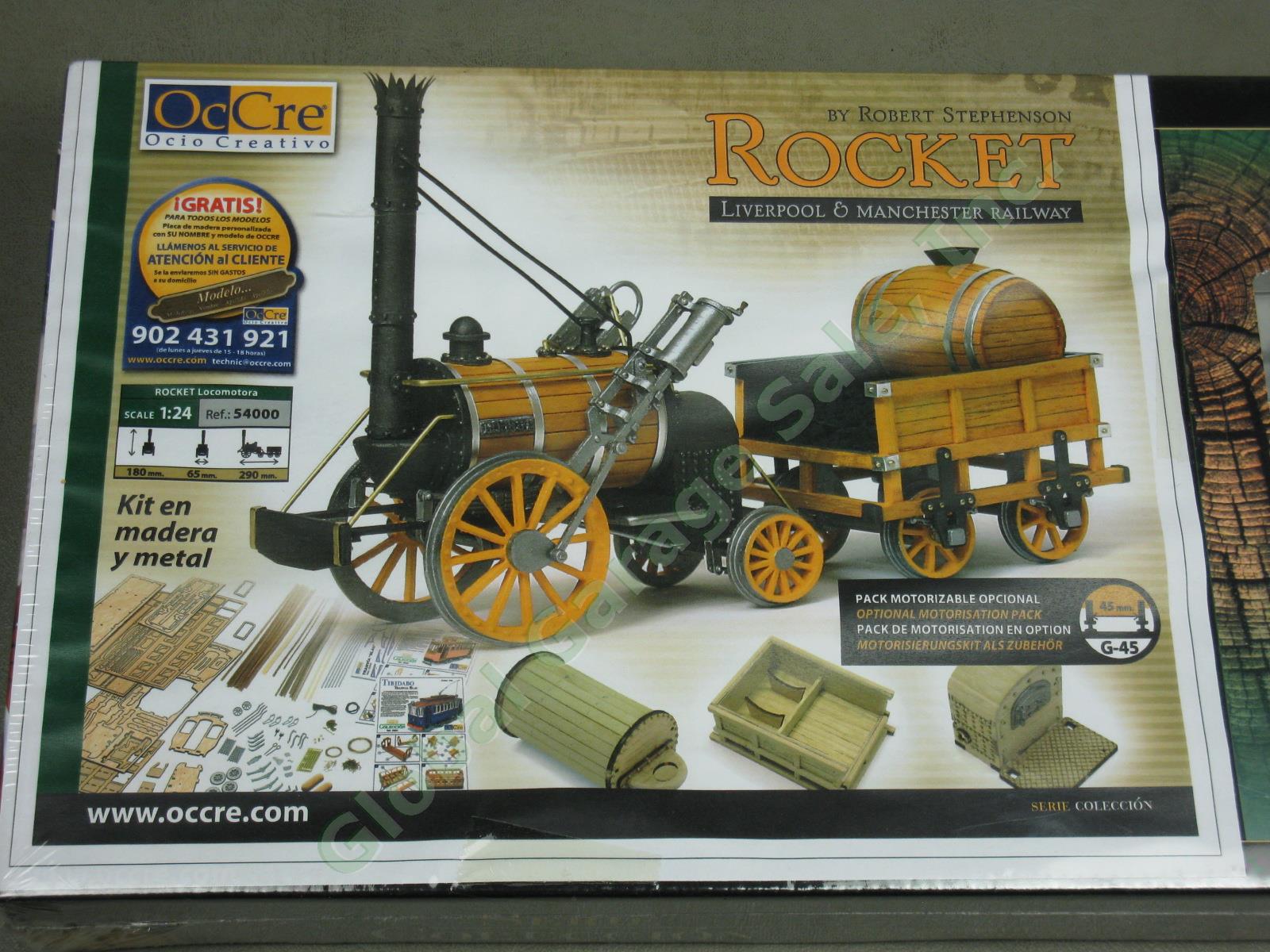 NEW OcCre Stephensons Rocket Railroad Model Kit Liverpool + Manchester Railway 1