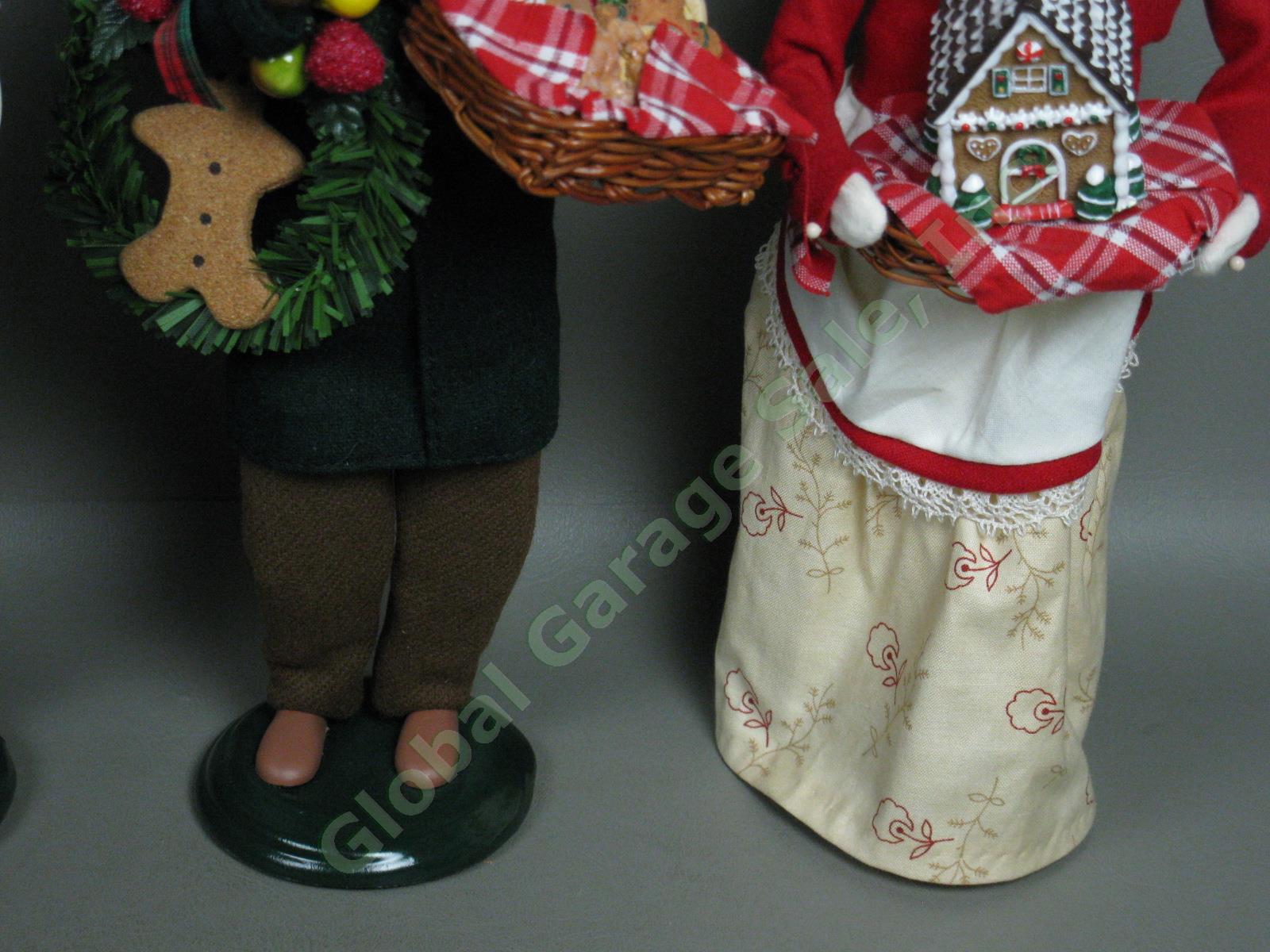 6 Byers Choice Carolers Lot Traditional Man Woman Grandparent Turkey Gingerbread 6