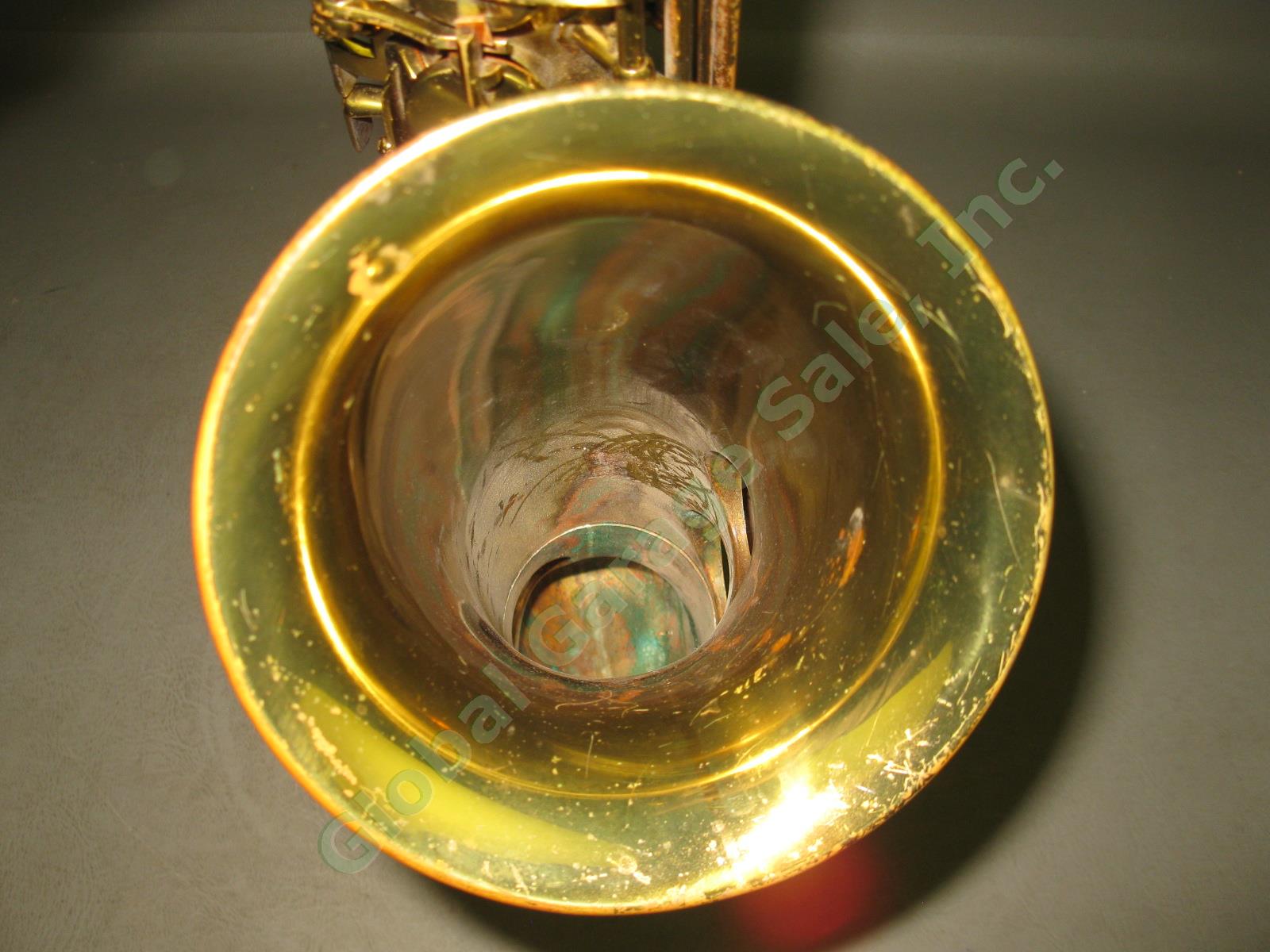 Buescher Aristocrat True-Tone Low-Pitch Saxophone Serial #276510 +Case Parts NR! 11