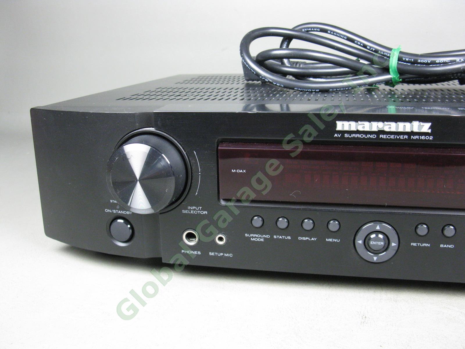 Marantz NR1602 7.1 Channel 50 Watt WPC AV Surround Sound Home Theater Receiver 1