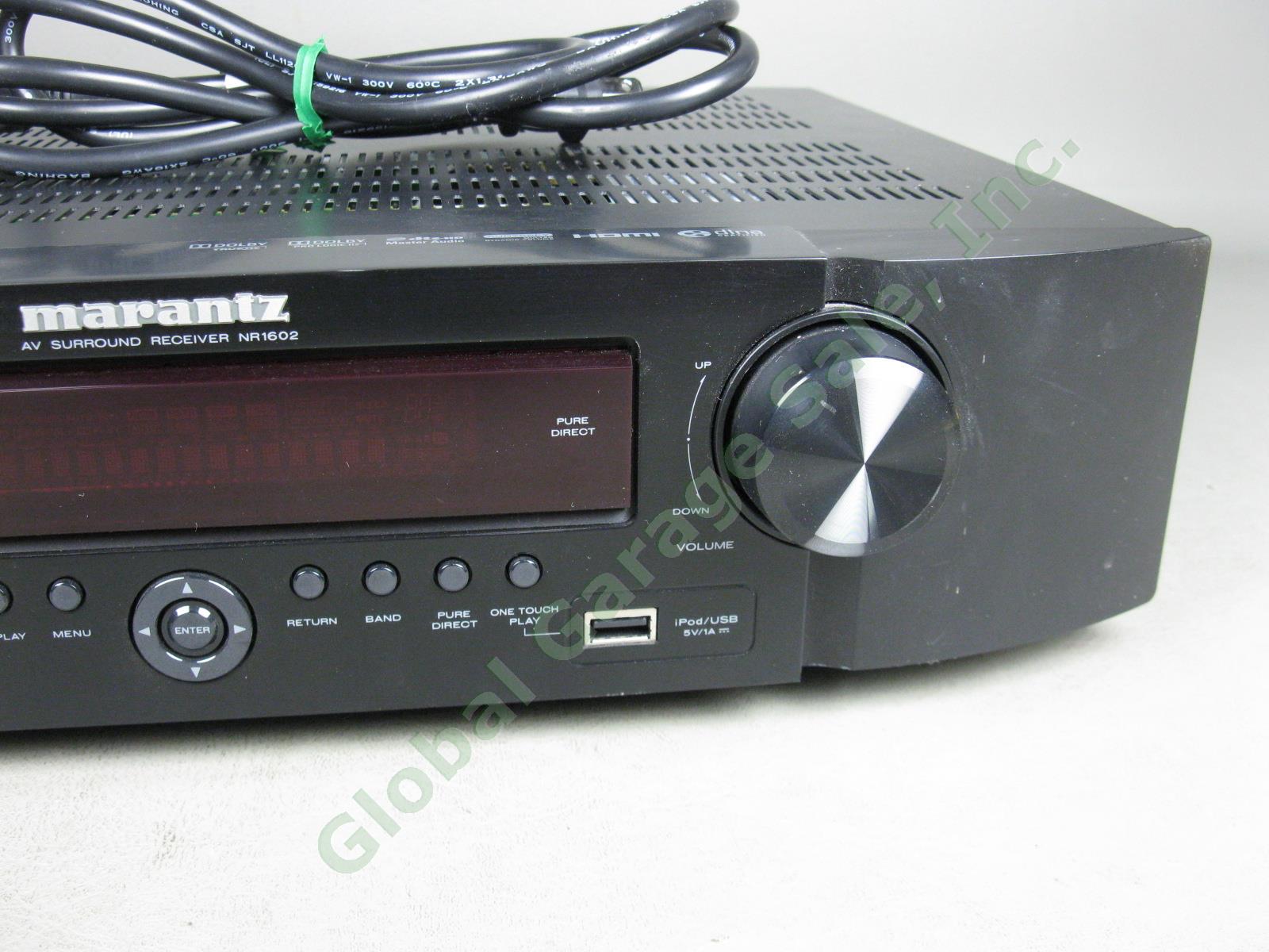 Marantz NR1602 7.1 Channel 50 Watt WPC AV Surround Sound Home Theater Receiver 2