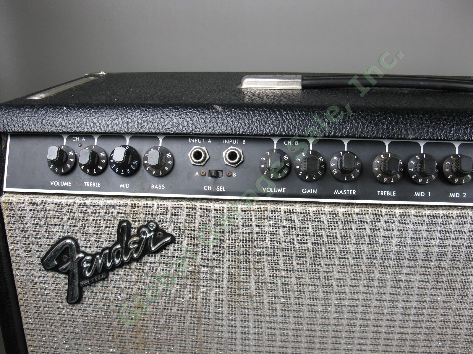 Vtg 1980s Fender Stage Lead II 2-12 100W Solid State Combo Guitar Amp Japan NR!! 1