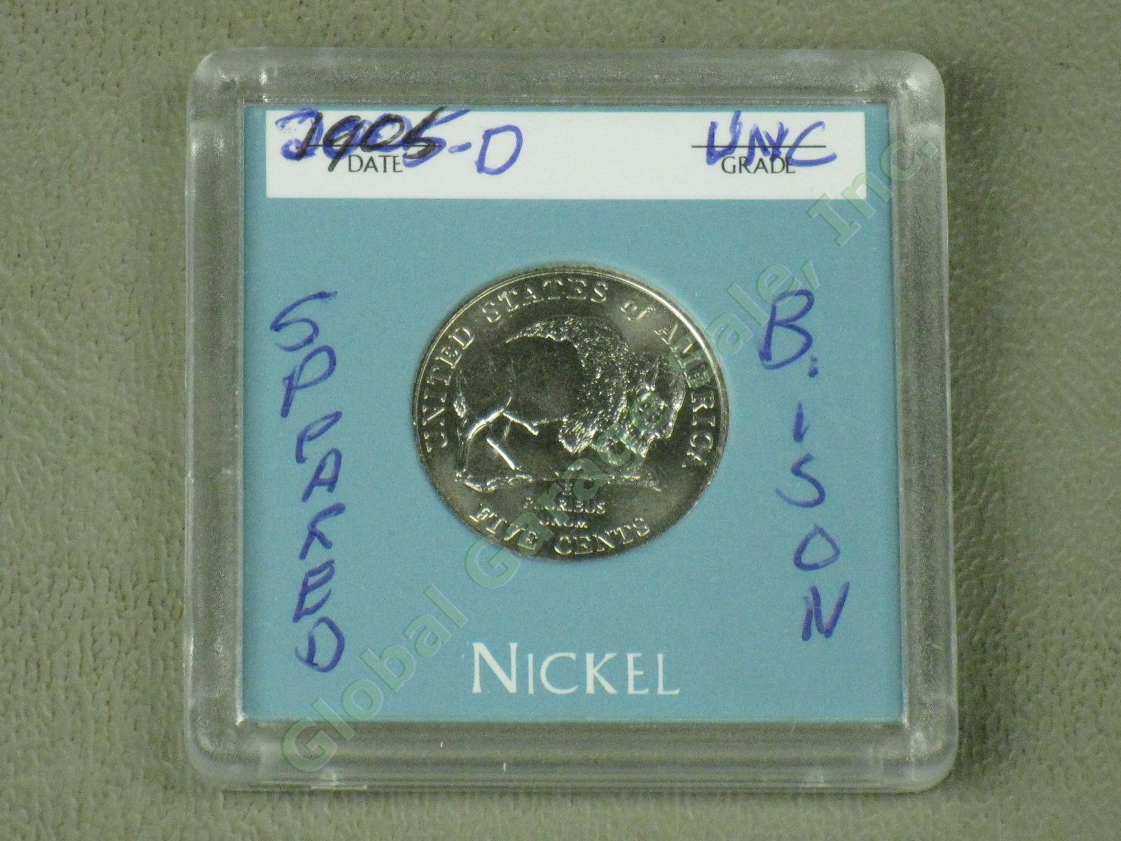 UNC 2005-D US Jefferson Nickel Speared Bison Buffalo Rare Full Spear No Reserve!