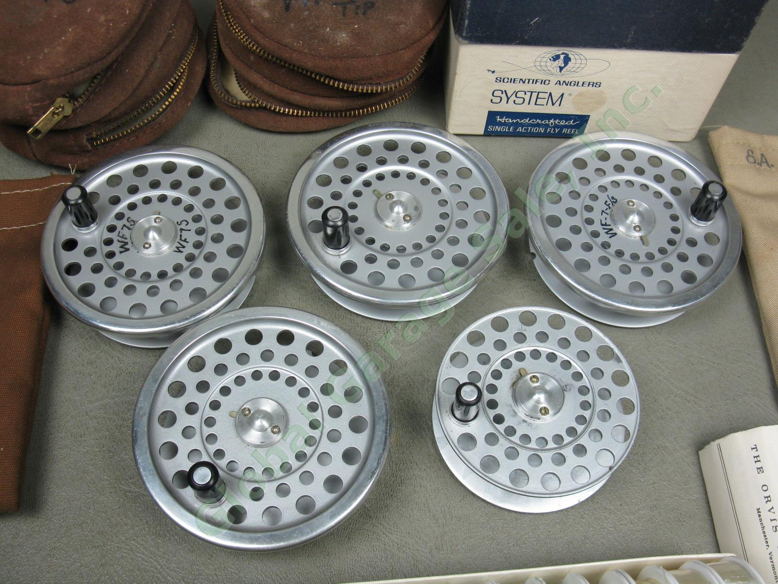 Reel Spool Part Lot Cortland 444 WF6F Nymph Tip WF7S Orvis Leader Pouches Cases+ 1