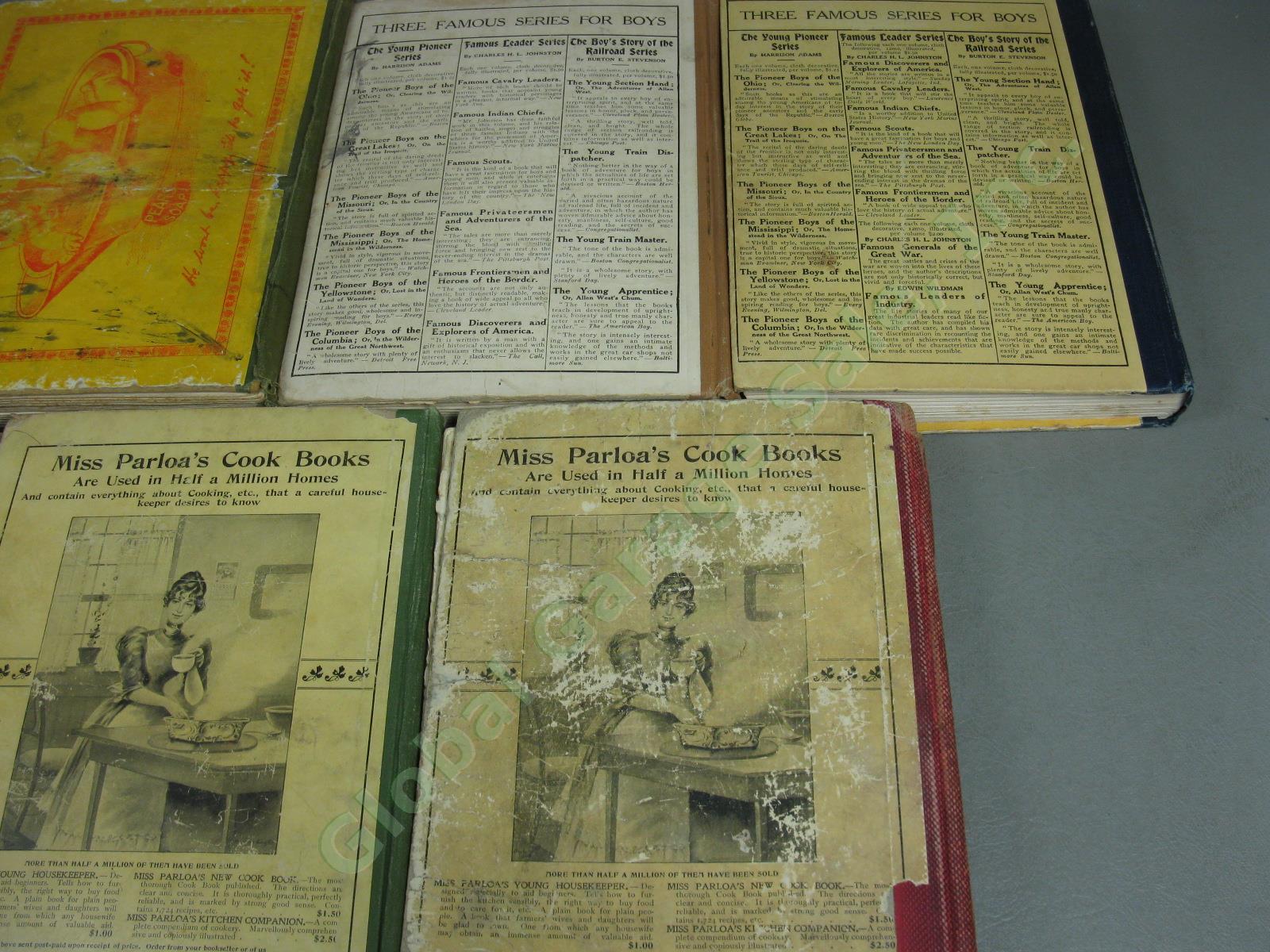 Rare Vtg Antique Chatterbox Kid Book Set Lot 1883 1899 1911 1912 1914 1917 1920 7