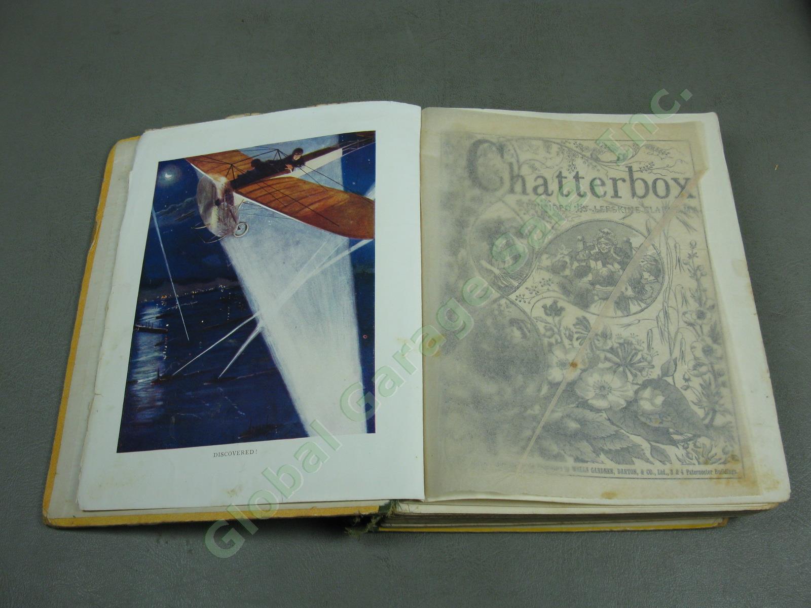 Rare Vtg Antique Chatterbox Kid Book Set Lot 1883 1899 1911 1912 1914 1917 1920 12