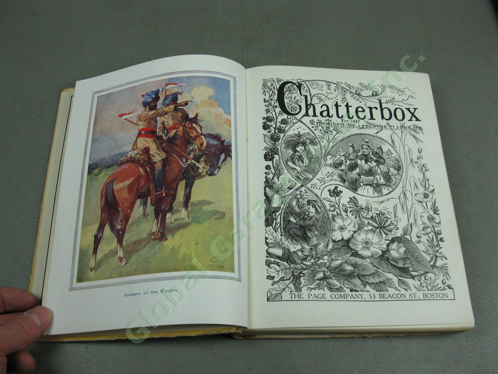 Rare Vtg Antique Chatterbox Kid Book Set Lot 1883 1899 1911 1912 1914 1917 1920 13