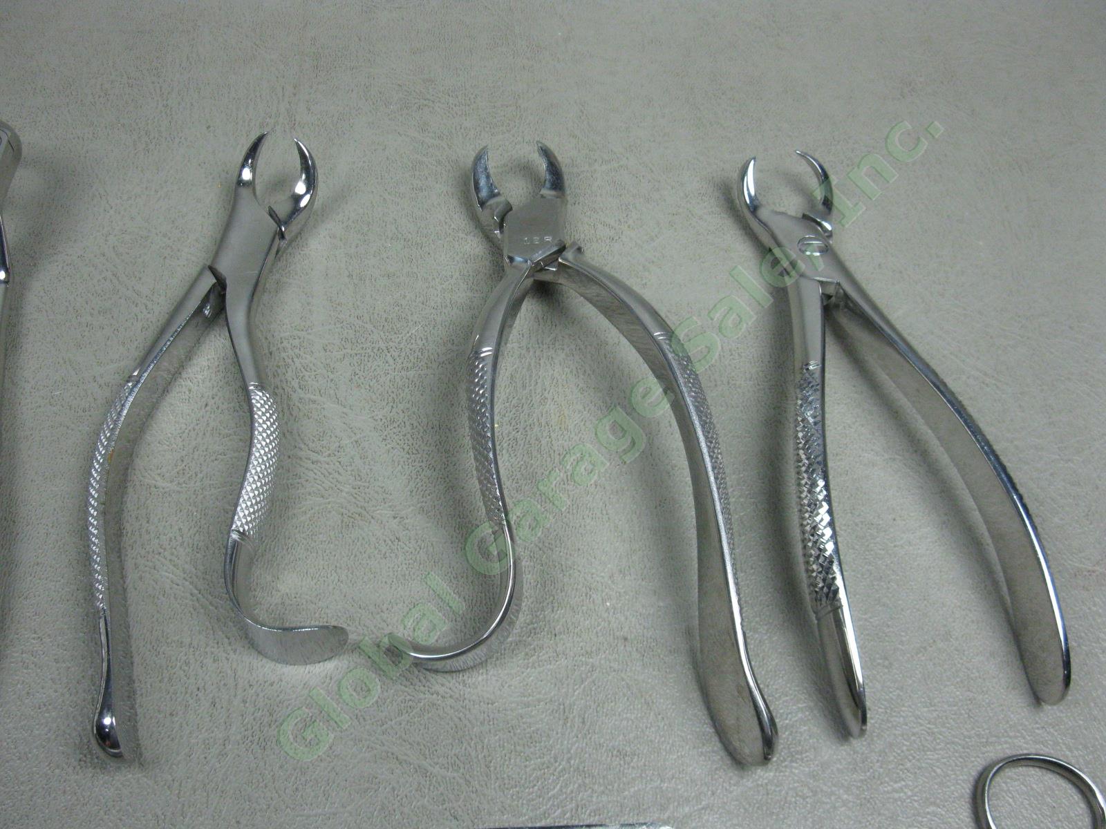 9 Dental Oral Surgery Hand Instrument Lot Forceps Scissors Hu-Friedy Clev-Dent + 2
