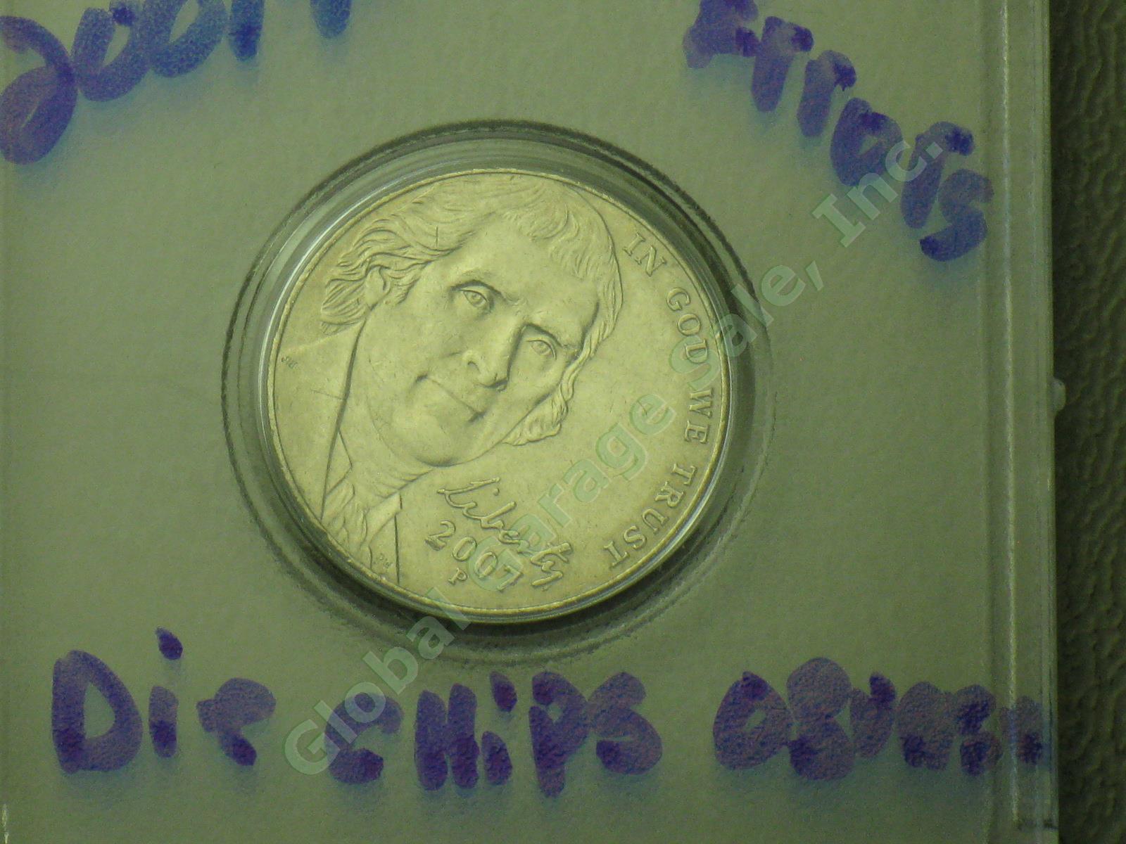 19 Jefferson Nickel Mint Errors Lot 1990s 2000s UNC Doubling Die Chips Blank ++ 35