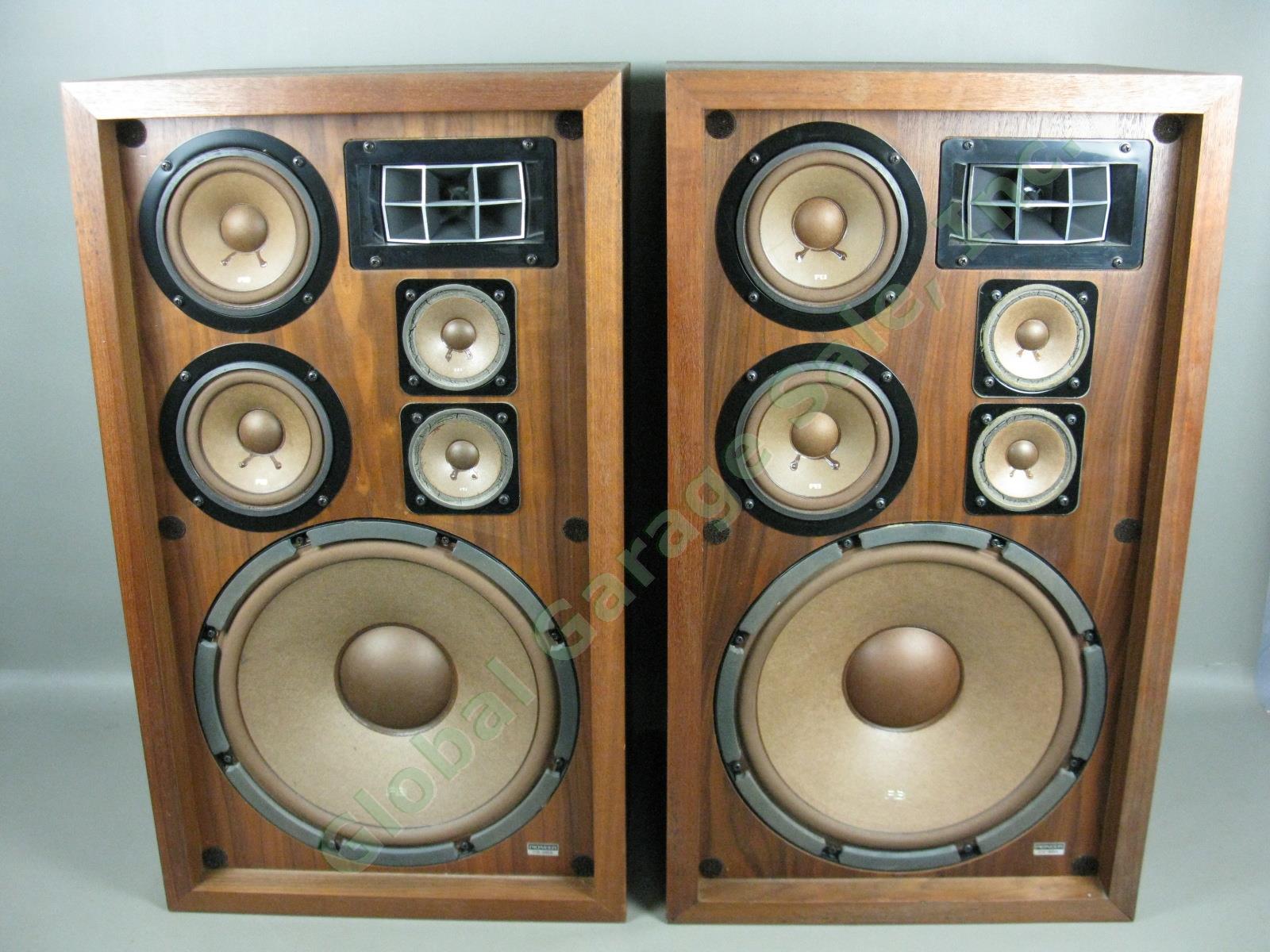 Vtg Pioneer CS-88A Stereo Floor Speakers Pair W/ Manuals Owners Kits Papers Lot 5