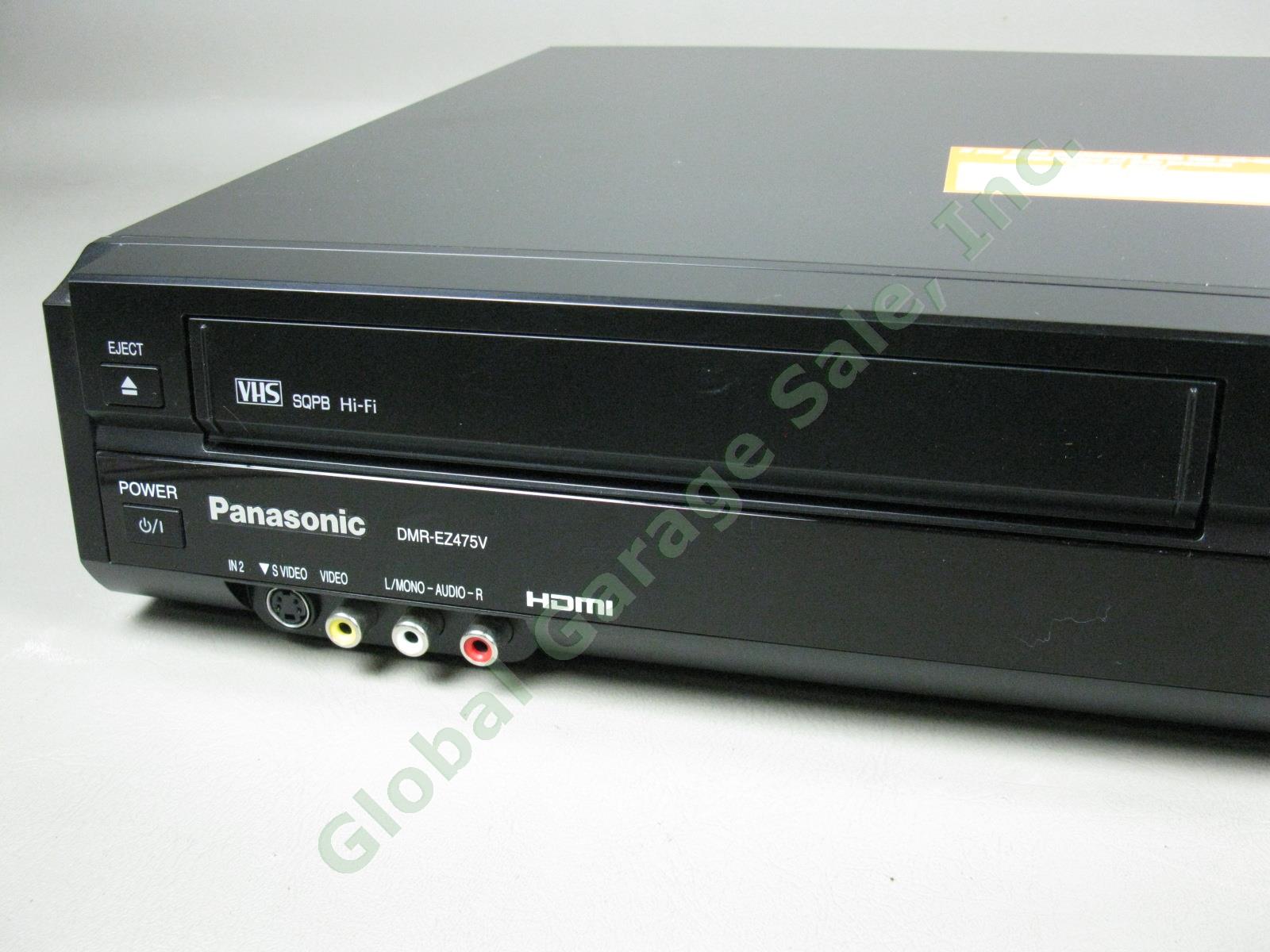 Panasonic DMR-EZ475V VHS VCR To DVD Recorder HDMI SD Card Player Combo + Remote+ 1