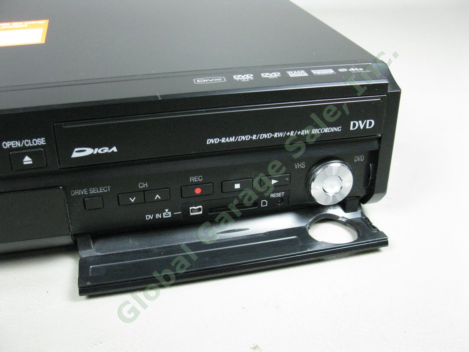 Panasonic DMR-EZ475V VHS VCR To DVD Recorder HDMI SD Card Player Combo + Remote+ 2