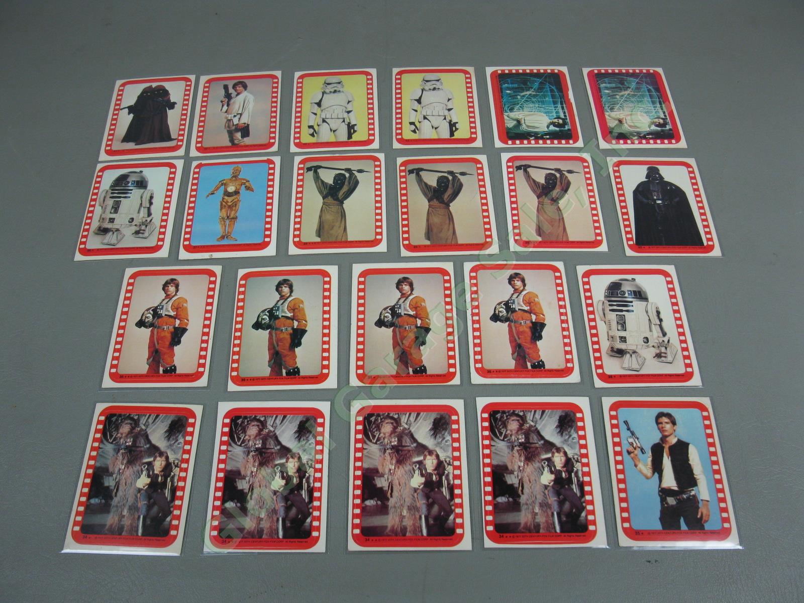 121 Topps Star Wars Sticker Cards Lot 1977 Series 1 2 3 4 5 Empire Strikes Back 4