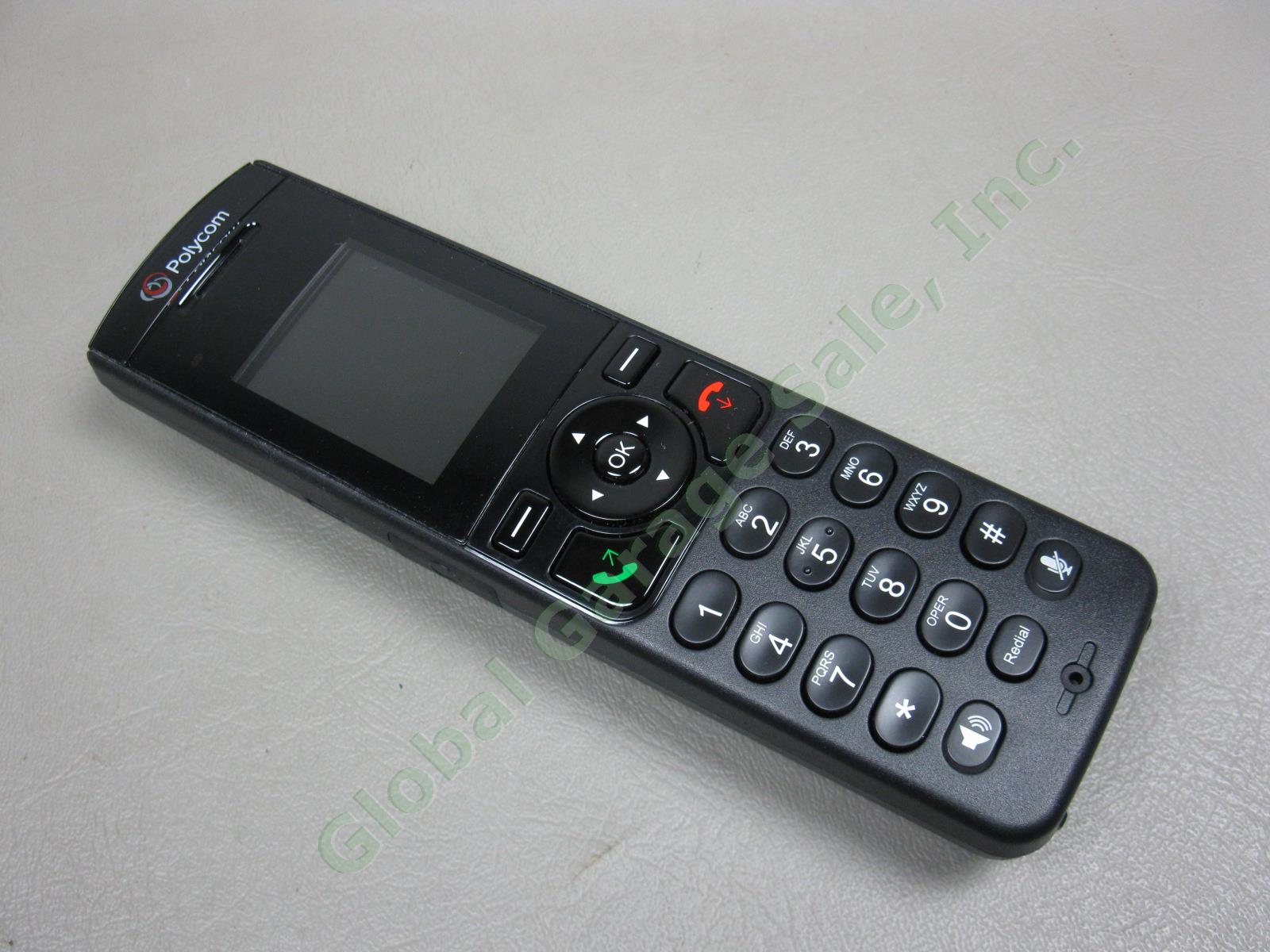 New Polycom VVX D60 Wireless VoIP Phone Handset +2200-17823-001 Base Station AC 1