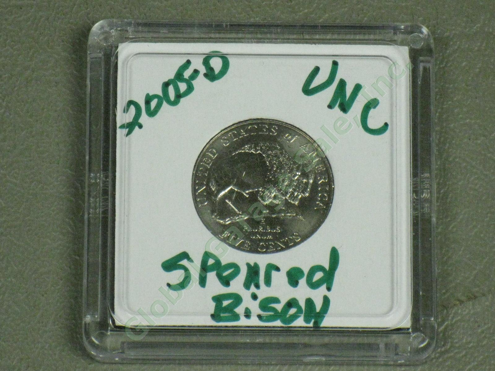 UNC 2005-D Speared Bison Buffalo US Jefferson Nickel Rare Full Spear NO RESERVE!