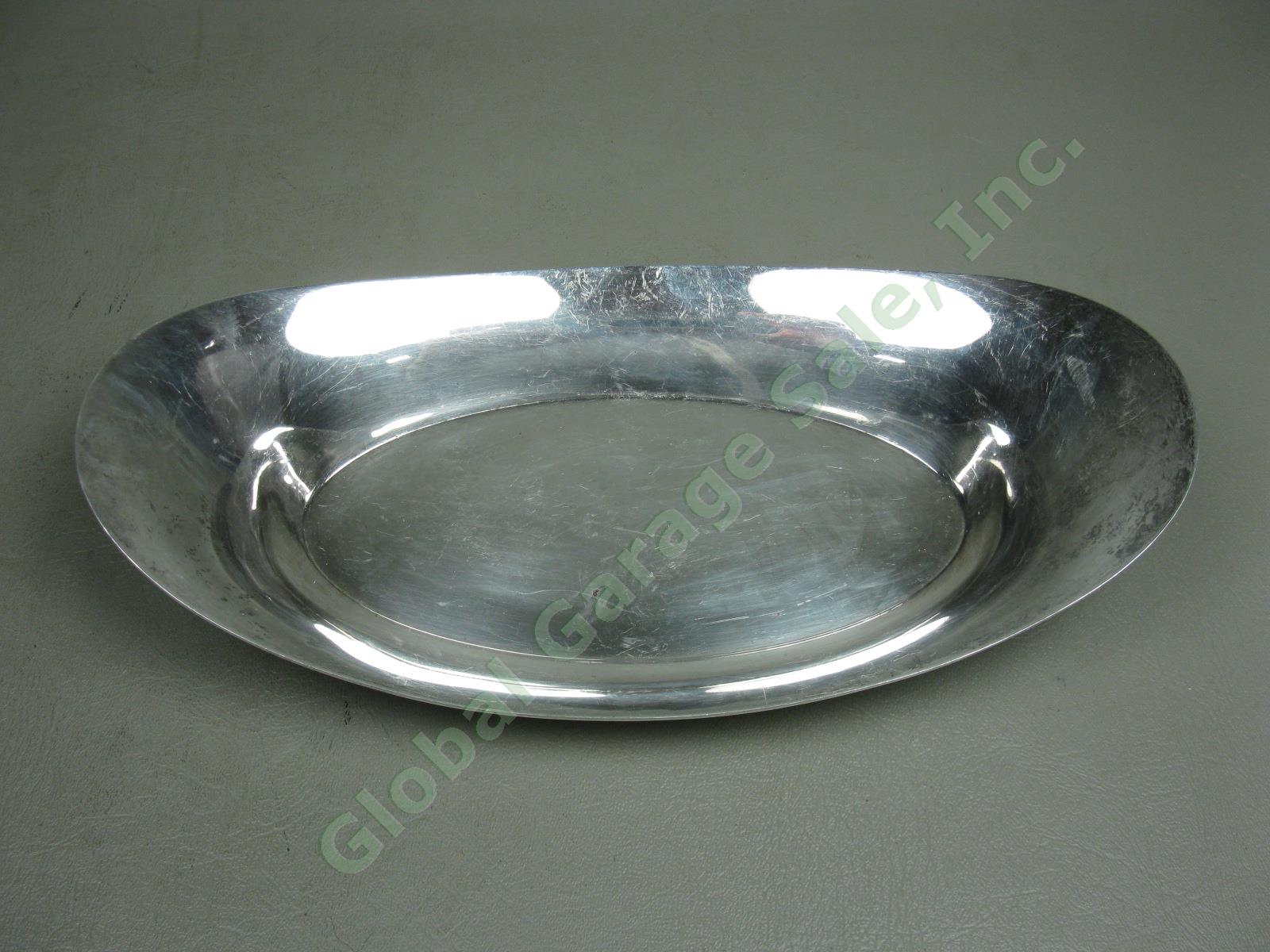 Vtg Antique Gorham Sterling Silver 11" Oval Bread Tray Plate Dish A8979 212grams