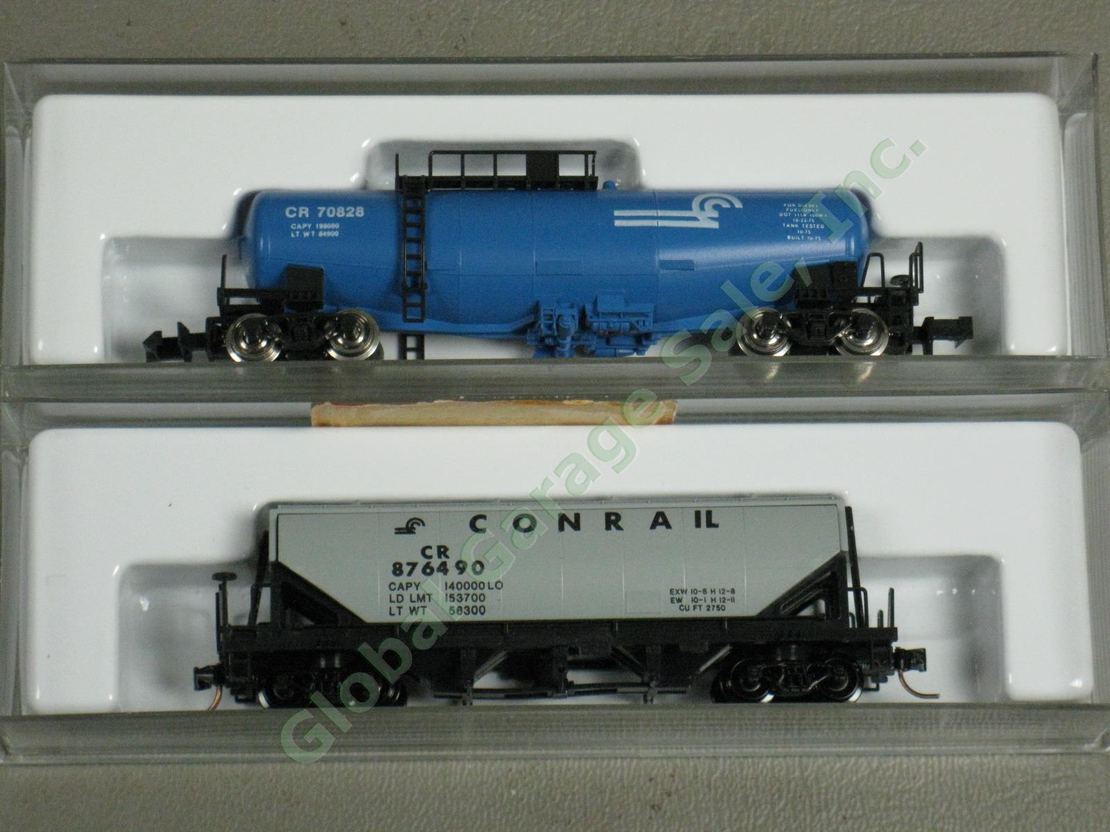 12 Con-Cor Conrail Train Car Set Tanker 50