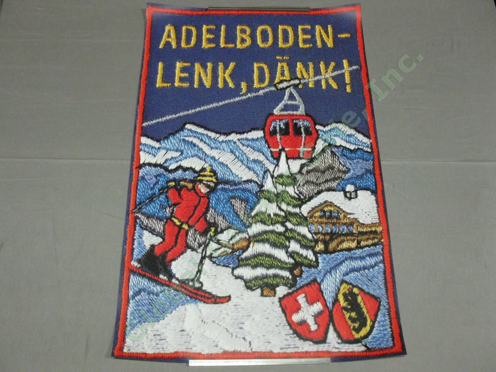 Vtg 1960s Swiss Travel Poster Adelboden Lenk Bernese Oberland Switzerland NR!