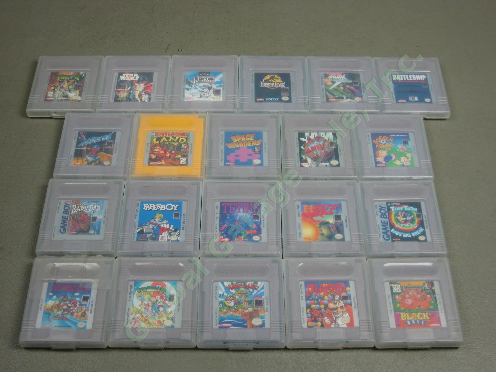 21 Tested Nintendo Gameboy Game Cartridge Lot Super Dr Mario Wario Land 2 Kirby+
