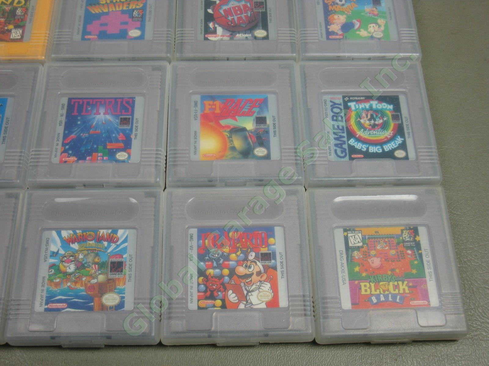 21 Tested Nintendo Gameboy Game Cartridge Lot Super Dr Mario Wario Land 2 Kirby+ 2