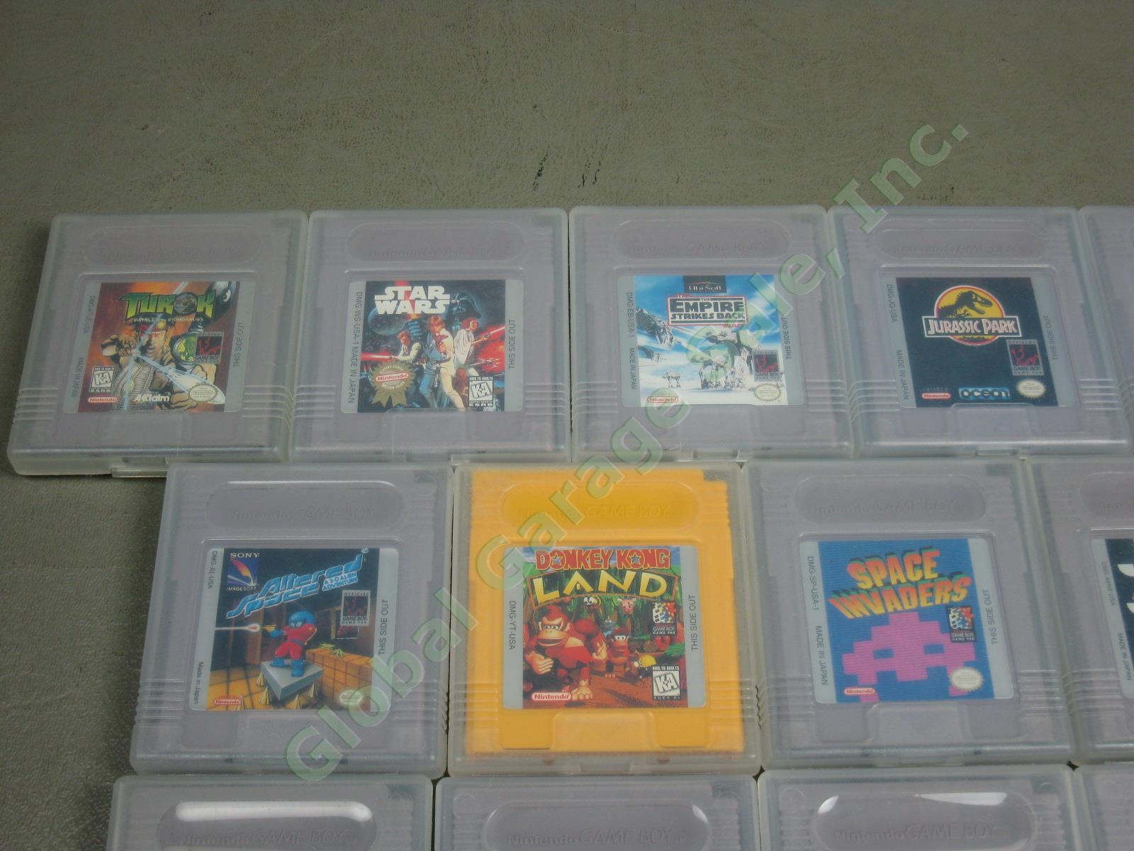 21 Tested Nintendo Gameboy Game Cartridge Lot Super Dr Mario Wario Land 2 Kirby+ 3