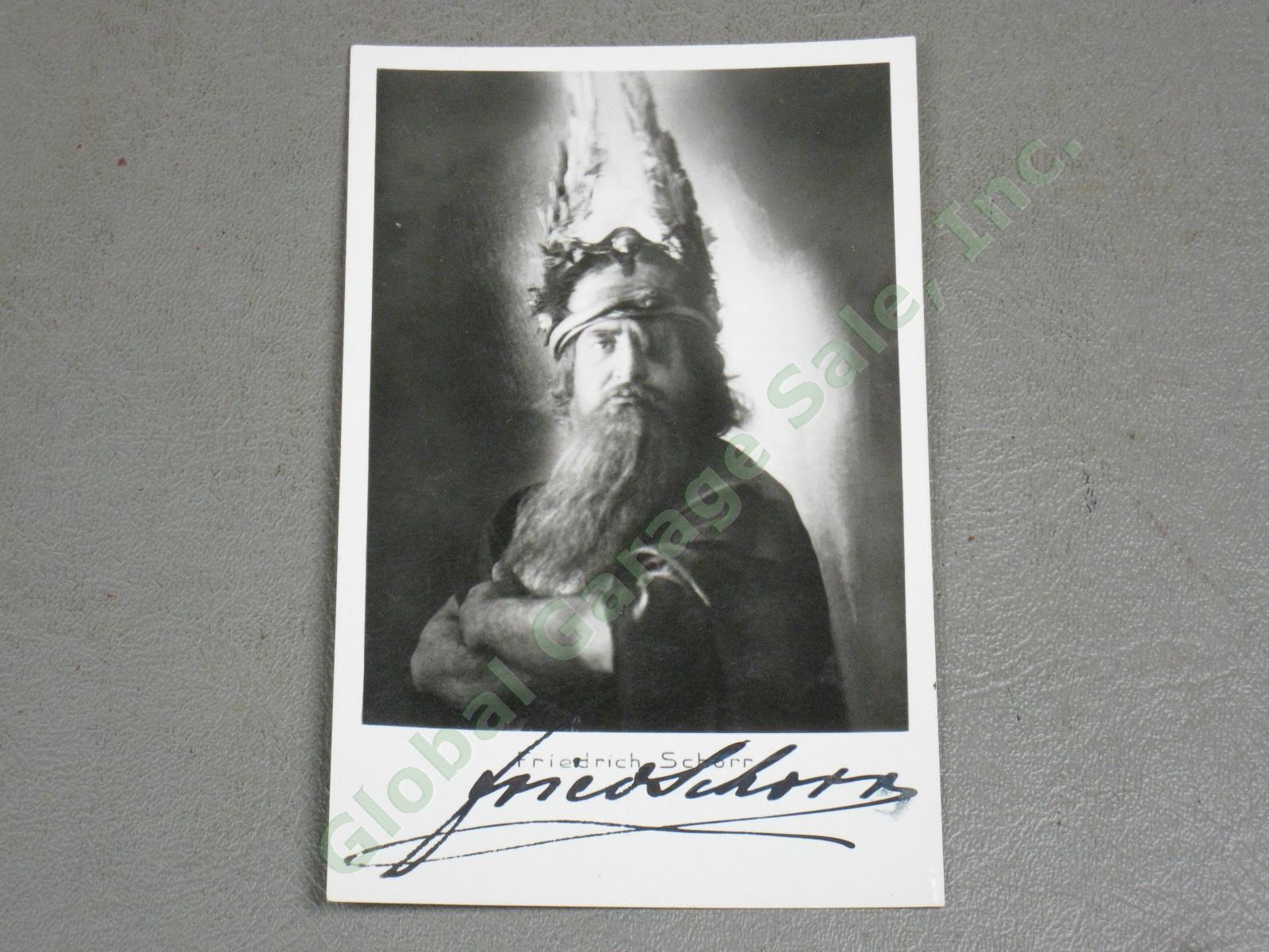 RARE Vtg Antique 1930s Friedrich Schorr Hand Signed Austrian Opera Photo Vienna