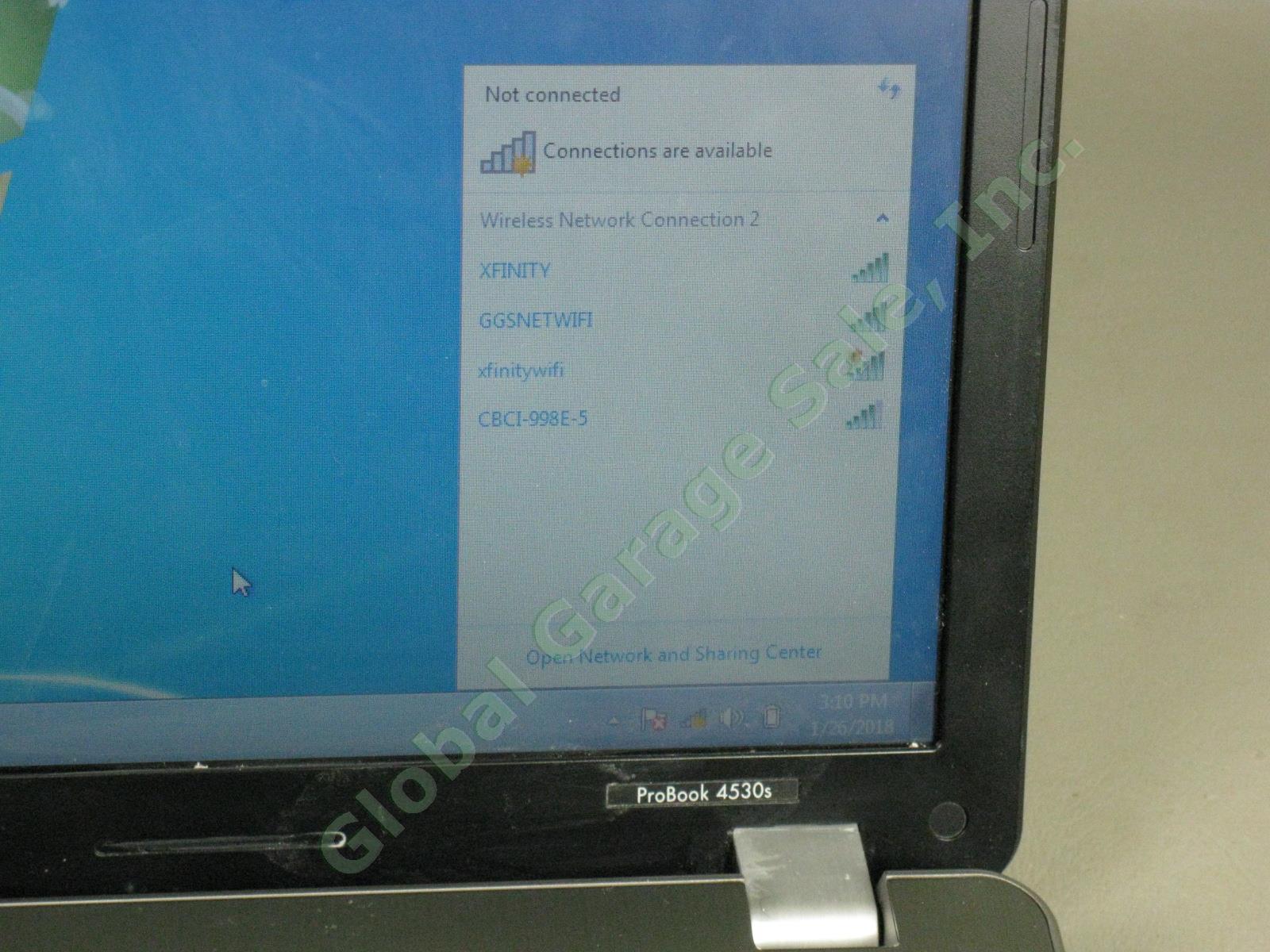 HP ProBook 4530s Laptop Computer Intel i5-2520M 2.50GHz 3GB 300GB Windows 7 Pro 1