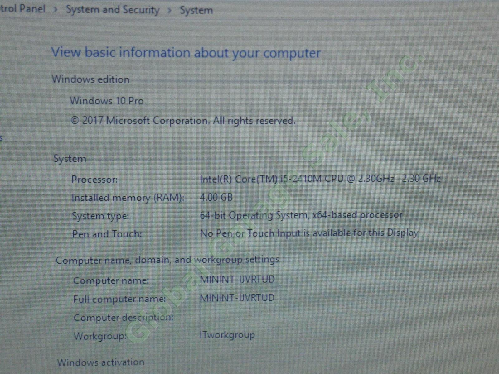 HP ProBook 4530s Laptop Computer Intel i5-2350M 2.30GHz 4GB 300GB Windows 10 Pro 2