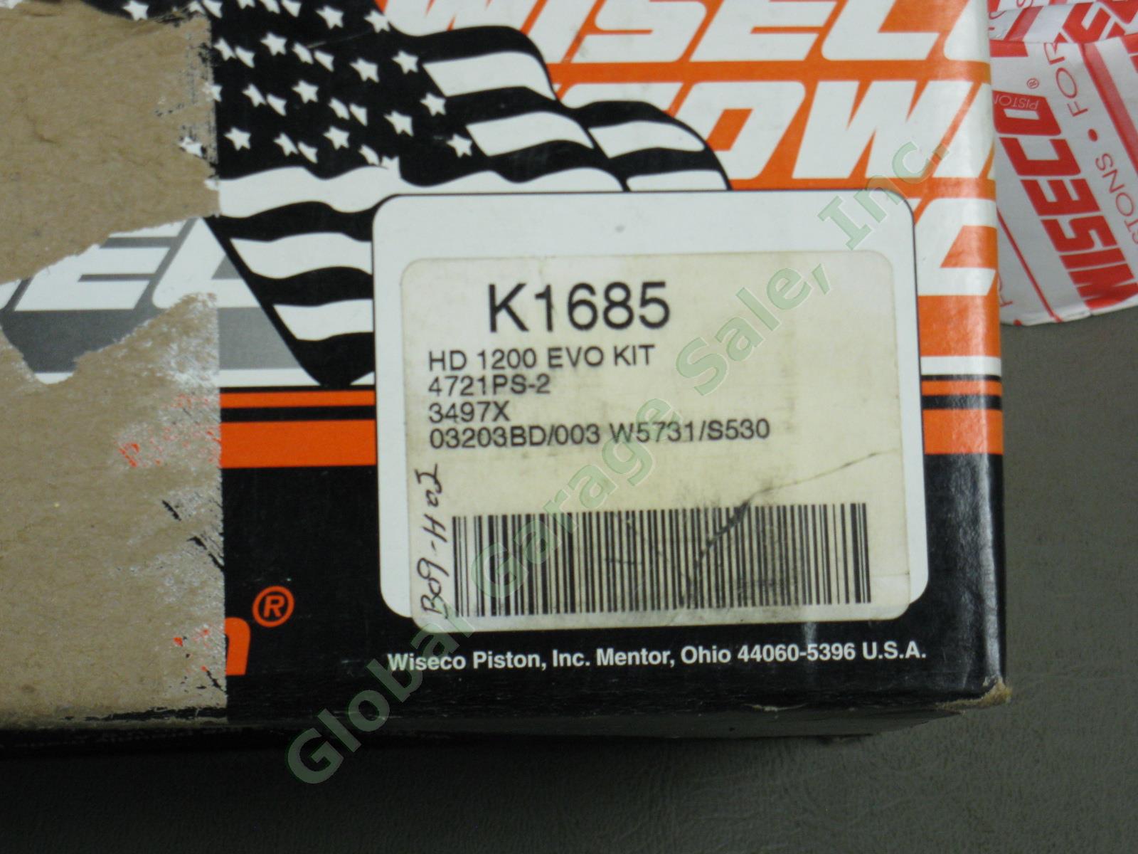NOS Wiseco K Piston Kit K1685 1988-2003 Harley Davidson Sportster 1200 XL XLH 2