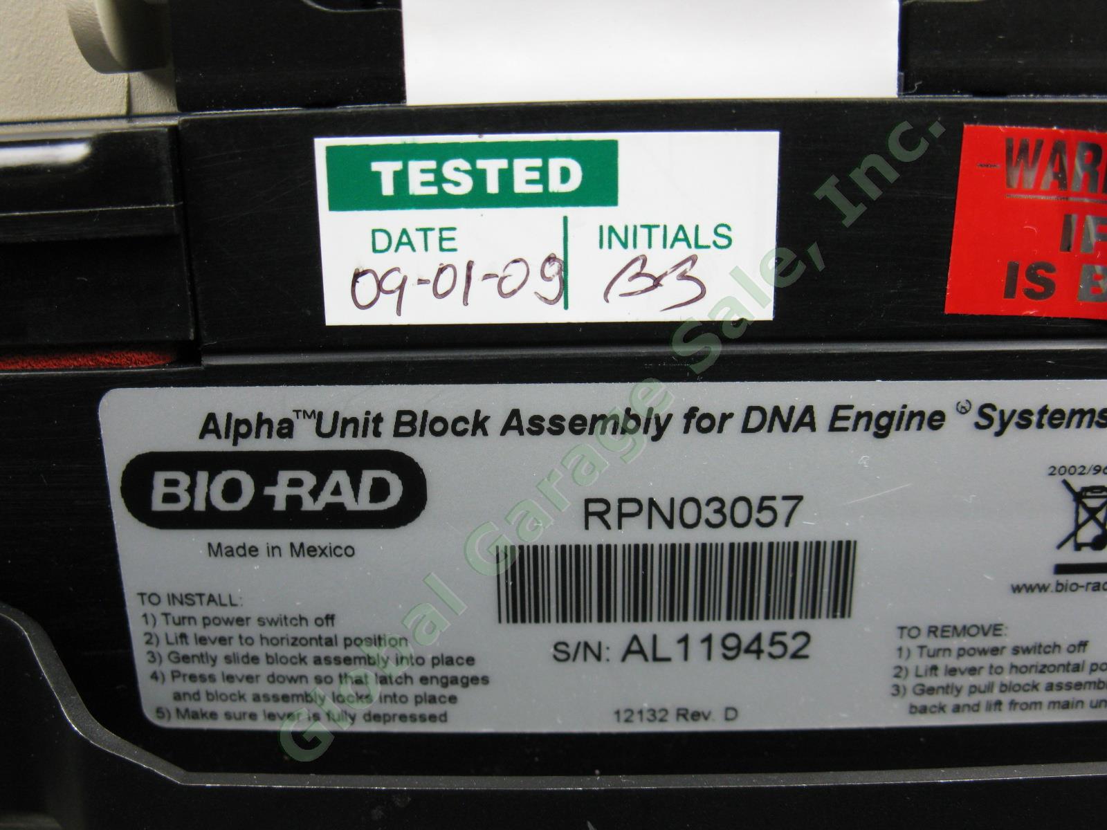 BioRad DNA Engine PTC 200 Peltier Thermal Cycler W/ 96 Well Block Tested As-Is 6