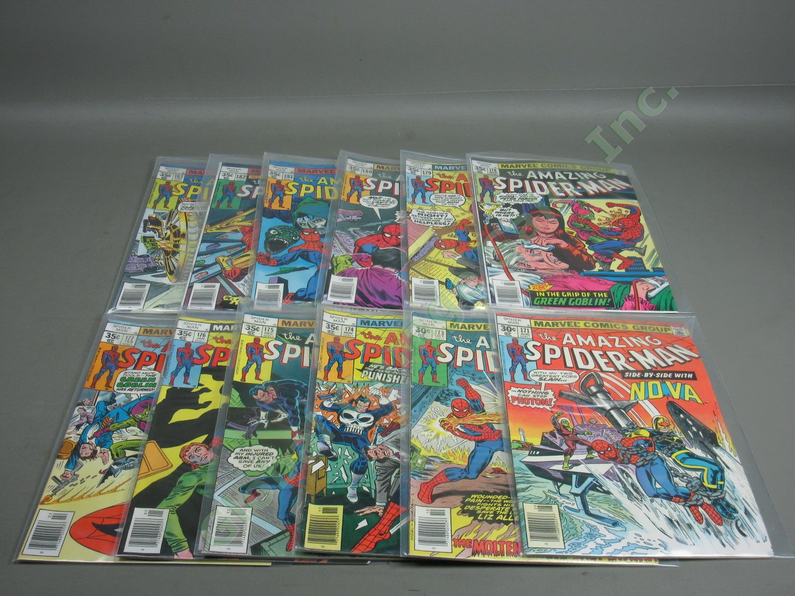 124 Marvel Amazing Spiderman Lot Runs 171-297 329-332 #265 1st App Silver Sable! 1
