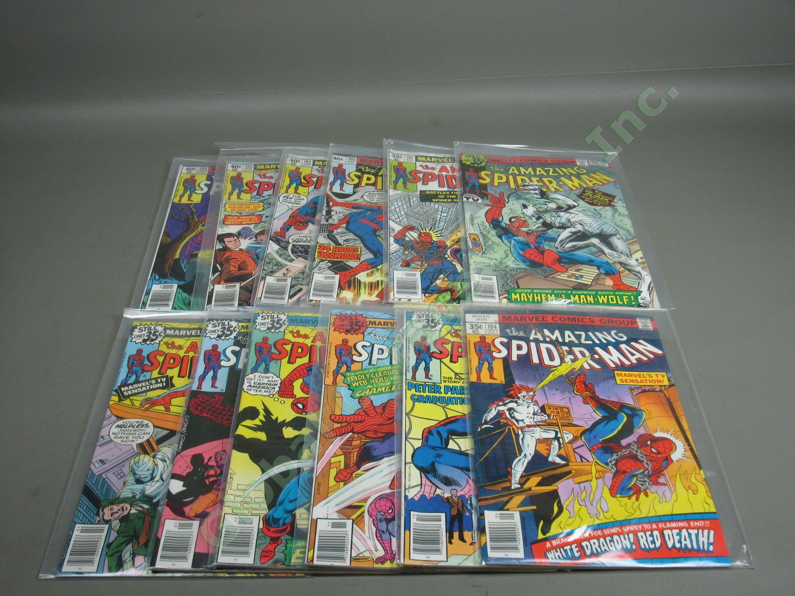 124 Marvel Amazing Spiderman Lot Runs 171-297 329-332 #265 1st App Silver Sable! 2