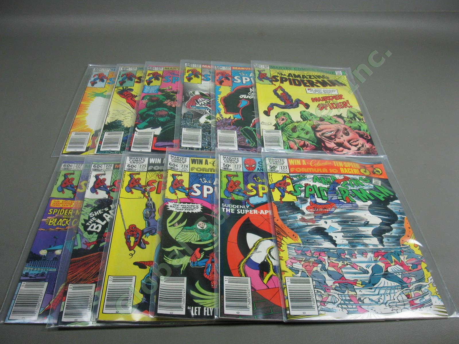 124 Marvel Amazing Spiderman Lot Runs 171-297 329-332 #265 1st App Silver Sable! 5