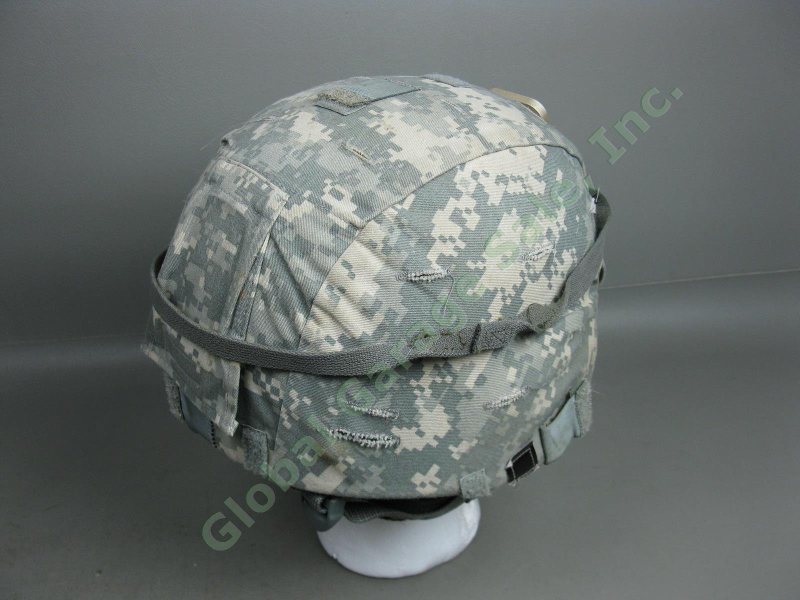 Gentex US Army Military Advanced Combat Helmet ACH Kevlar Ballistic + Mount Pads 2