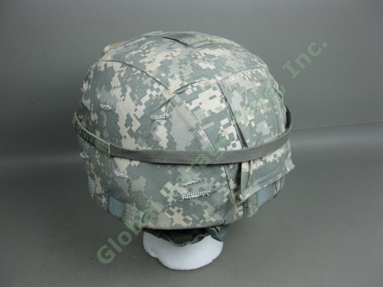 Gentex US Army Military Advanced Combat Helmet ACH Kevlar Ballistic + Mount Pads 3